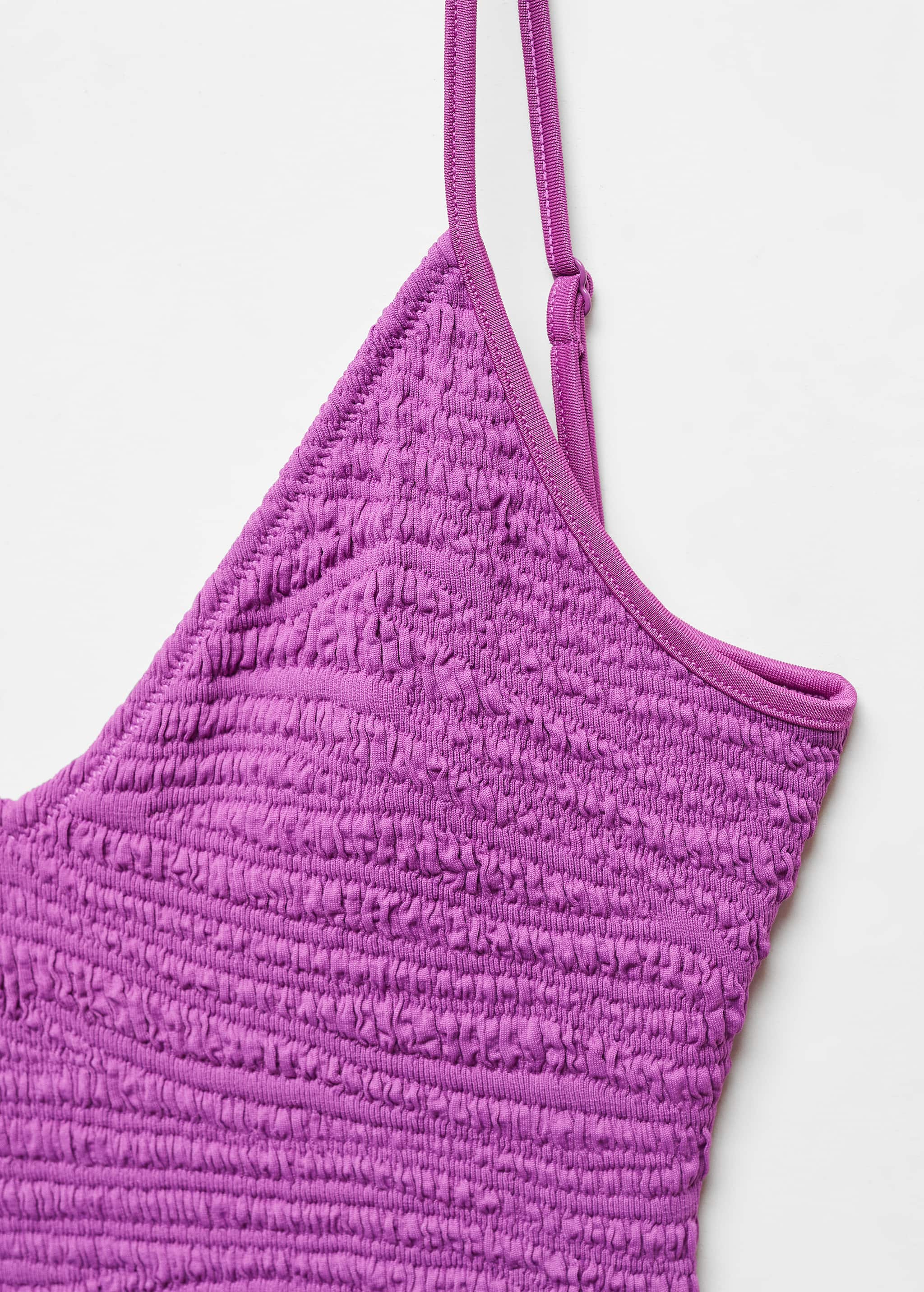 Textured swimsuit with adjustable straps - Details of the article 8
