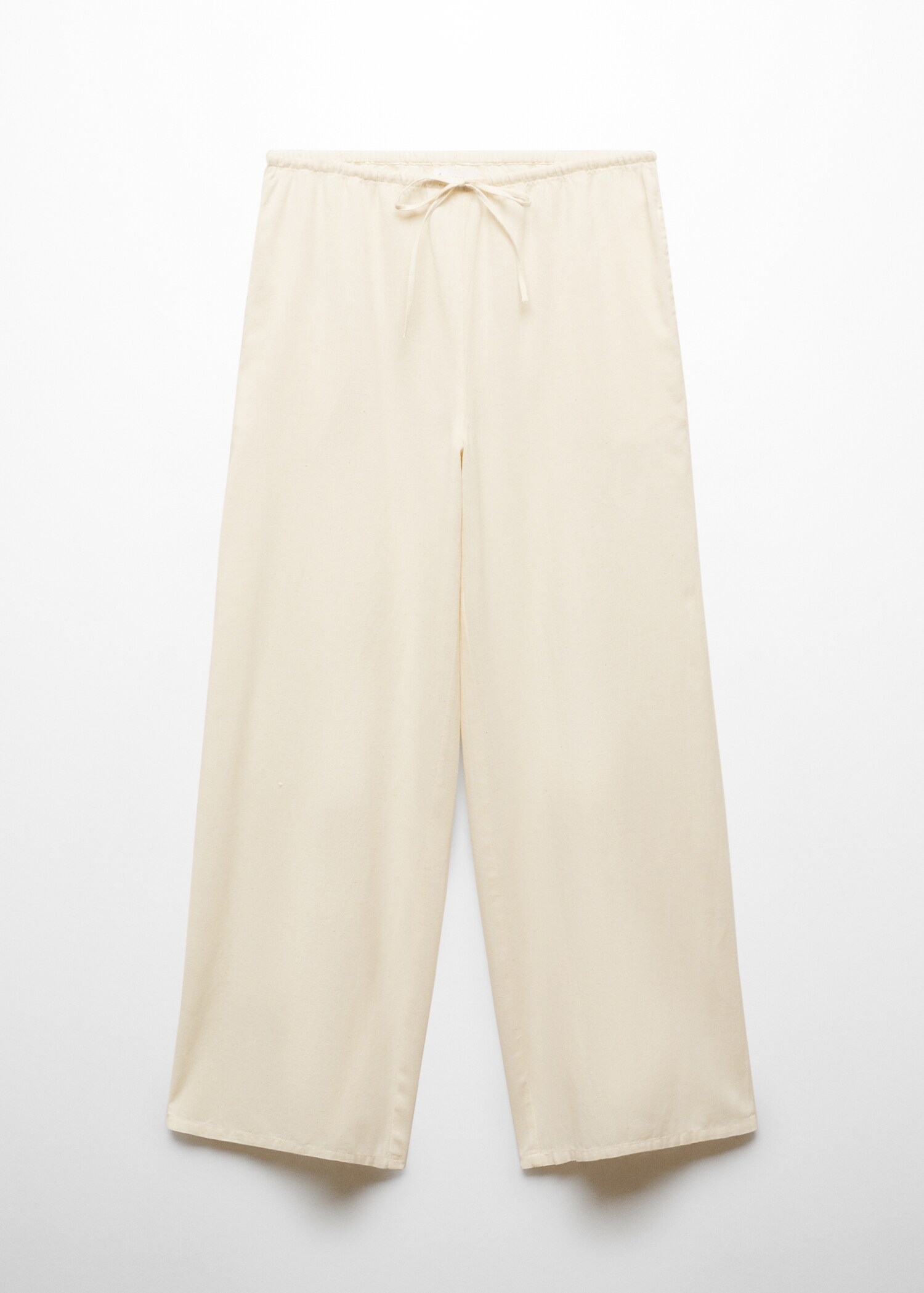 Wideleg linen trousers - Article without model