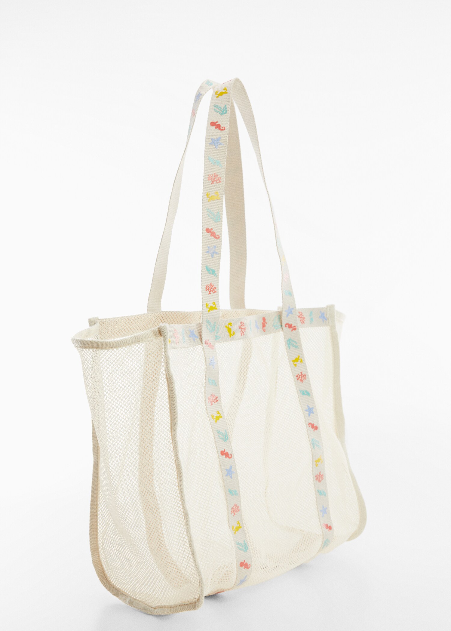 Mesh shopper bag - Medium plane