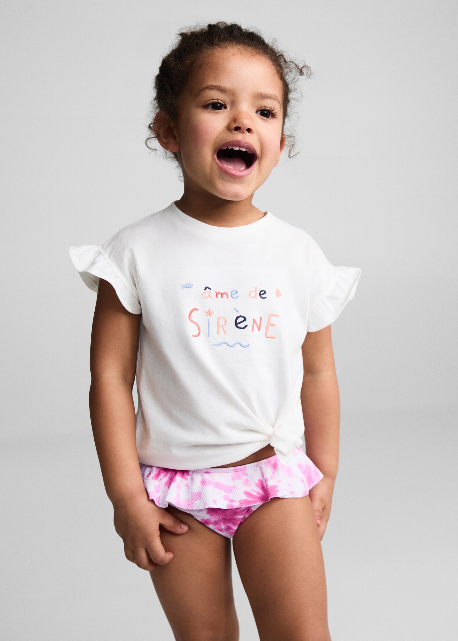 Culotte bikini imprimée - Plan moyen