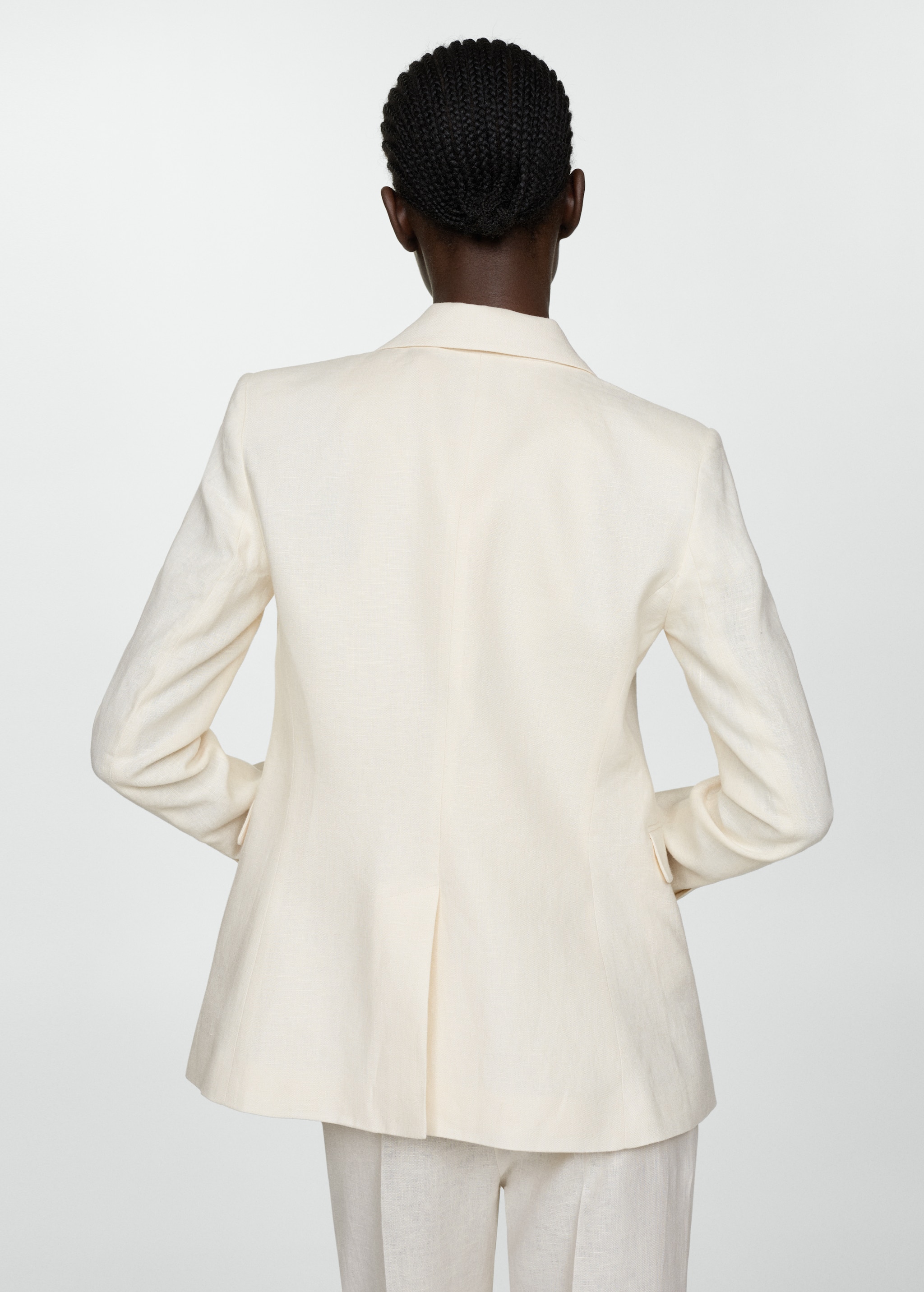 Blazer suit 100% linen - Reverse of the article