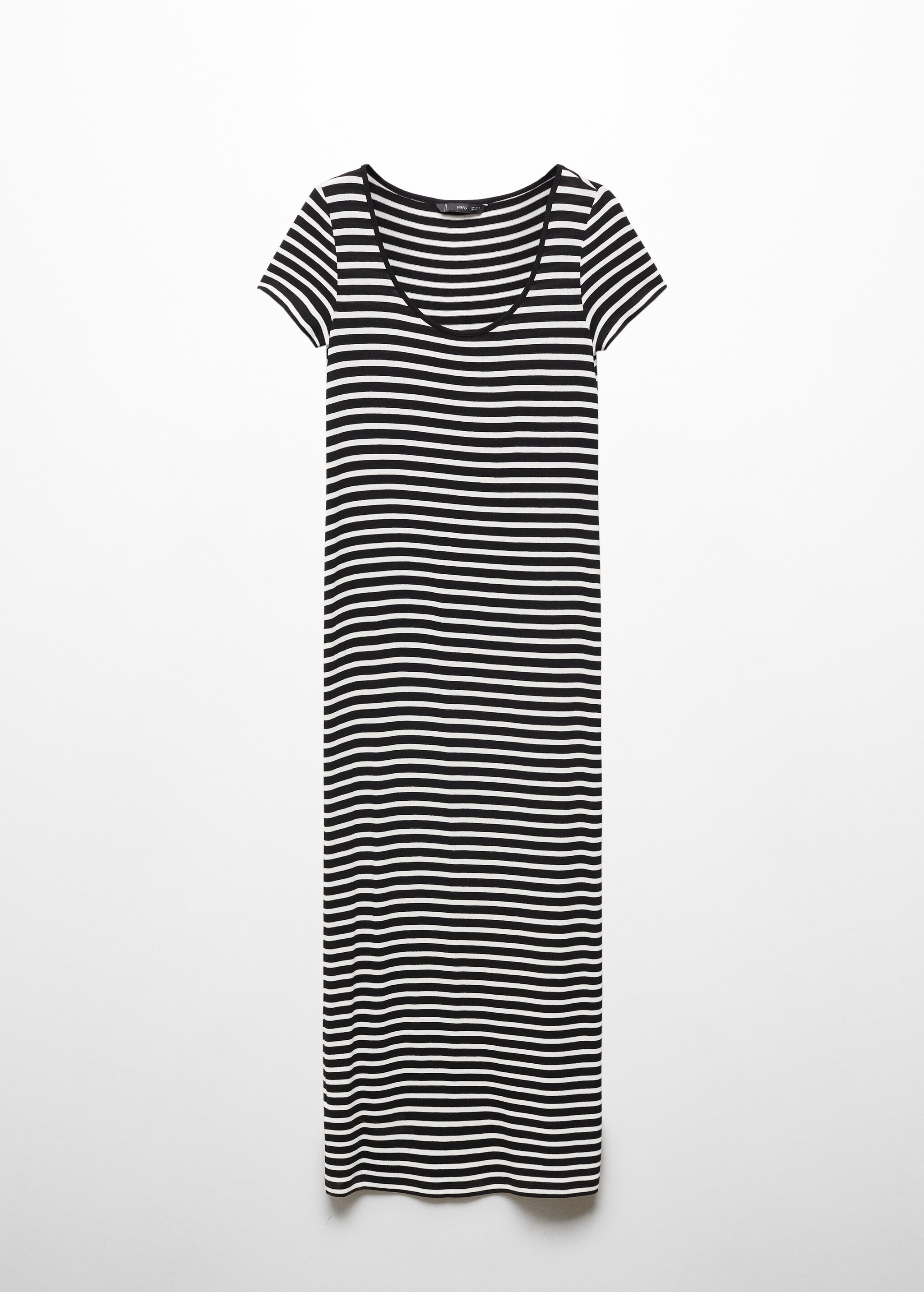 Short-sleeved striped dress - Article without model