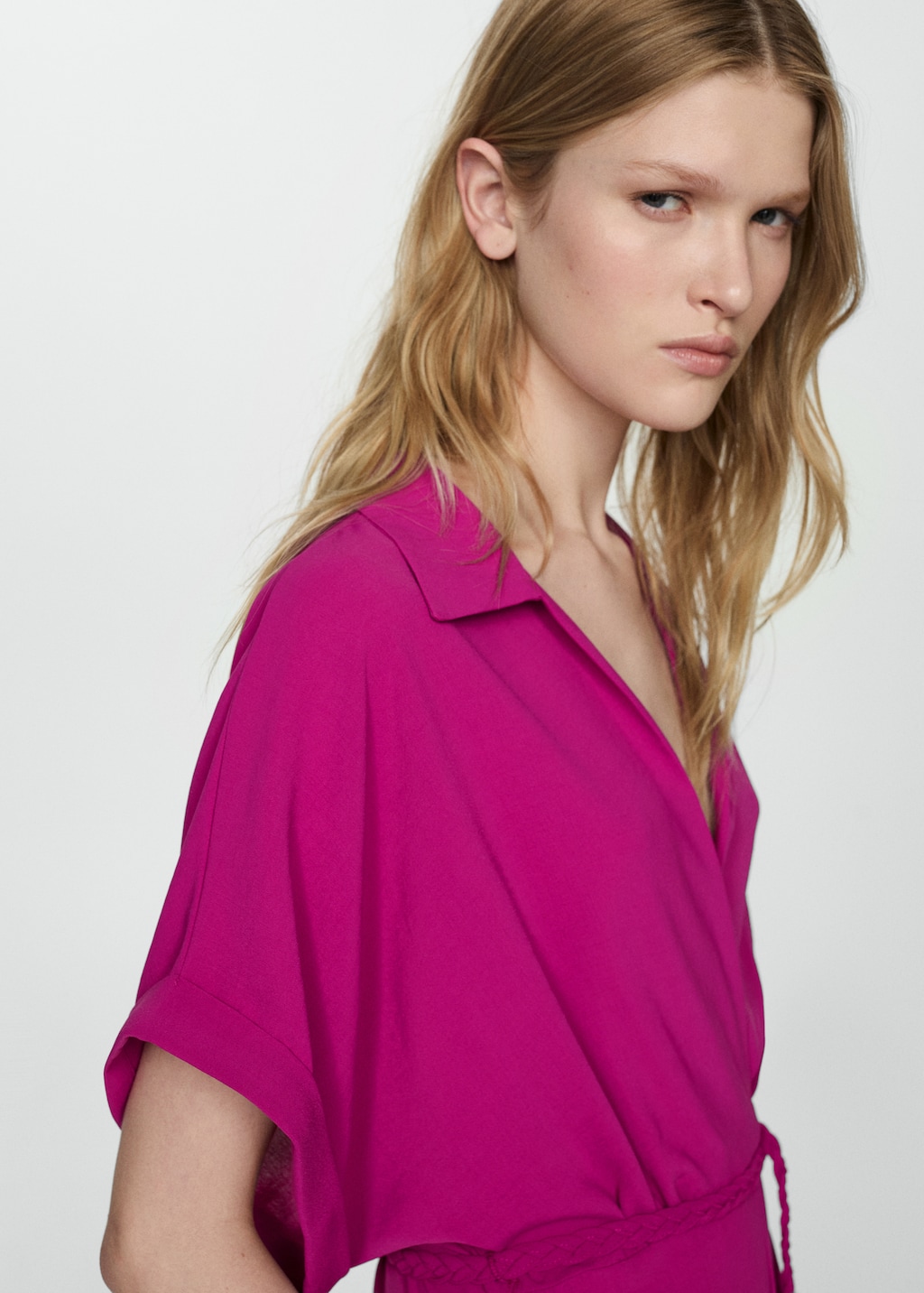 Bow long jumpsuit - Women | MANGO Japan