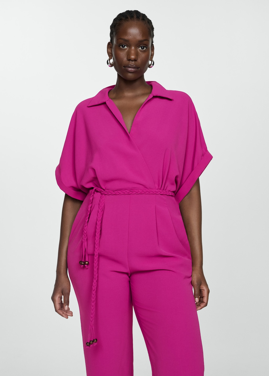 Bow long jumpsuit Women MANGO Niger