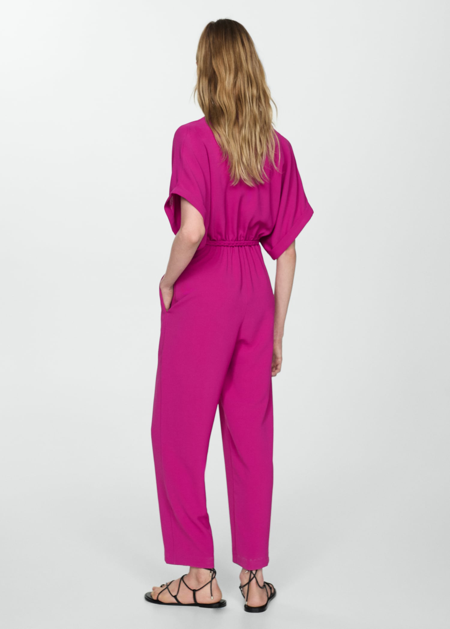 Bow long jumpsuit - Main Image