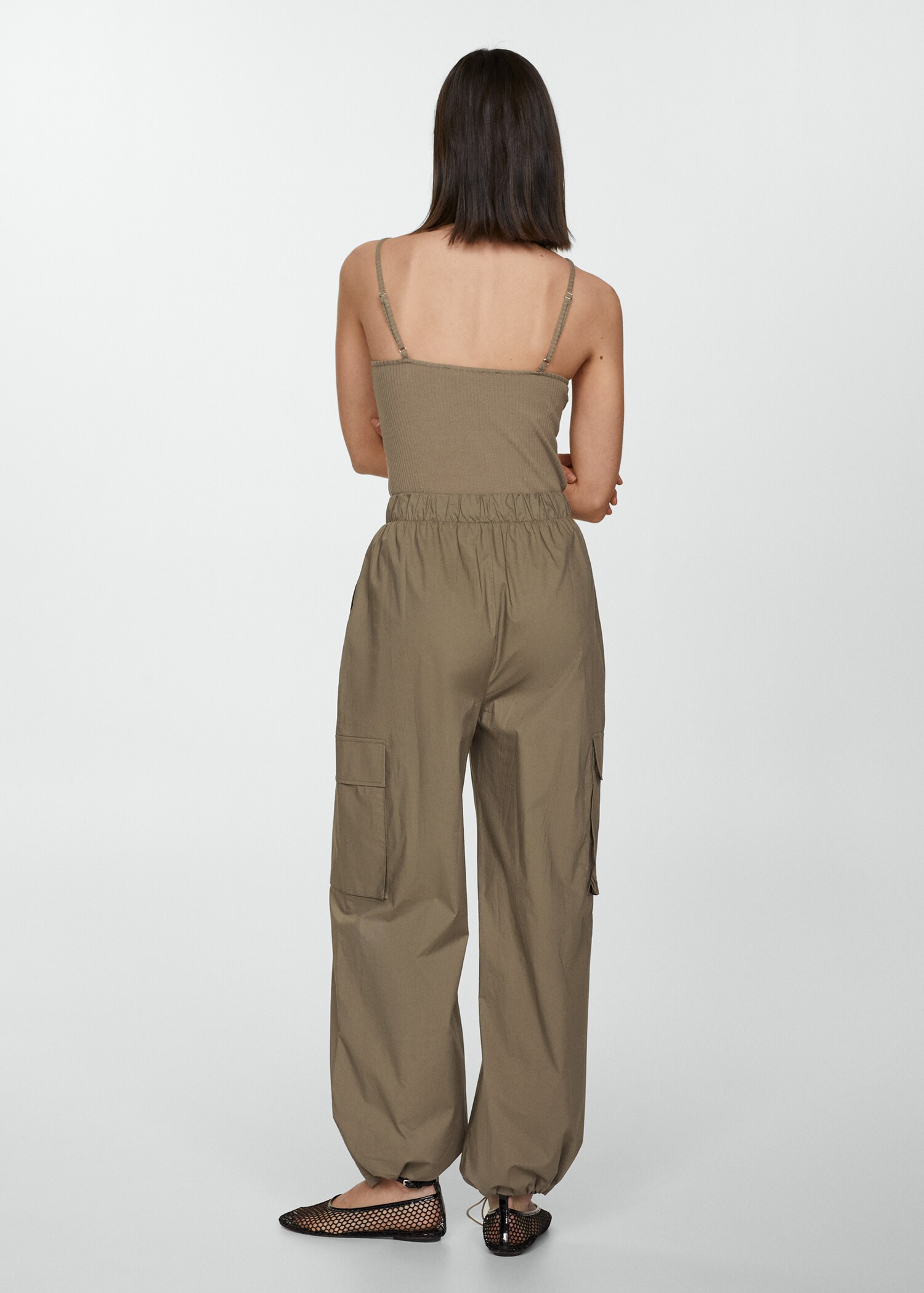 Parachute overall with braces - Reverse of the article