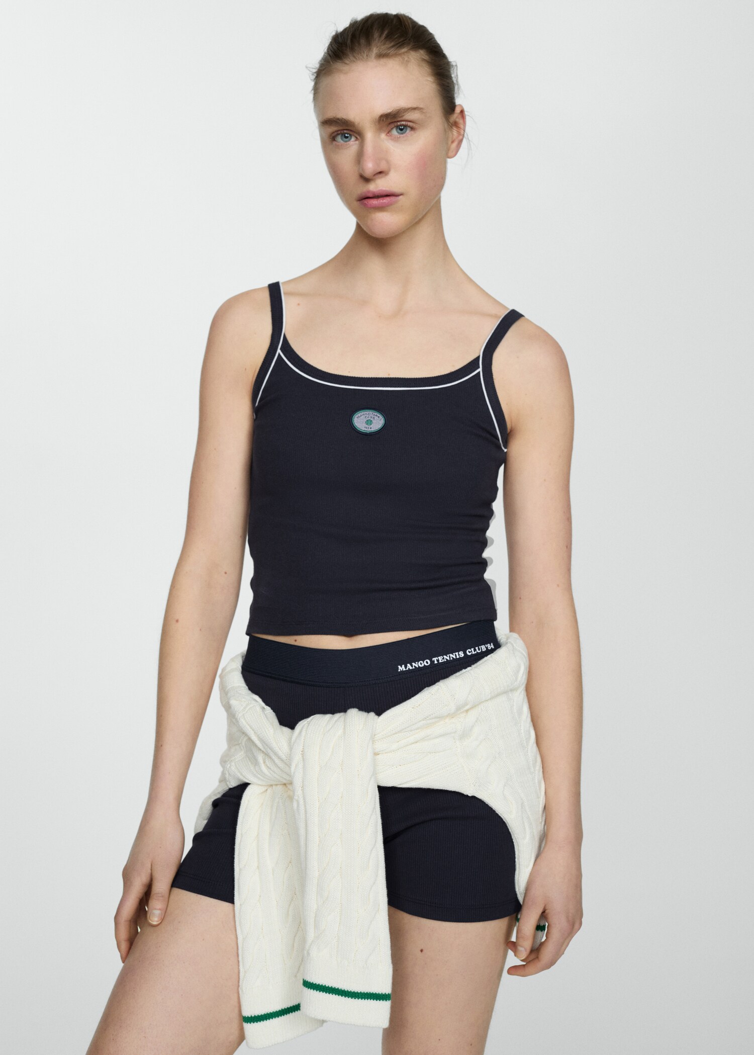 Ribbed strap top - Medium plane