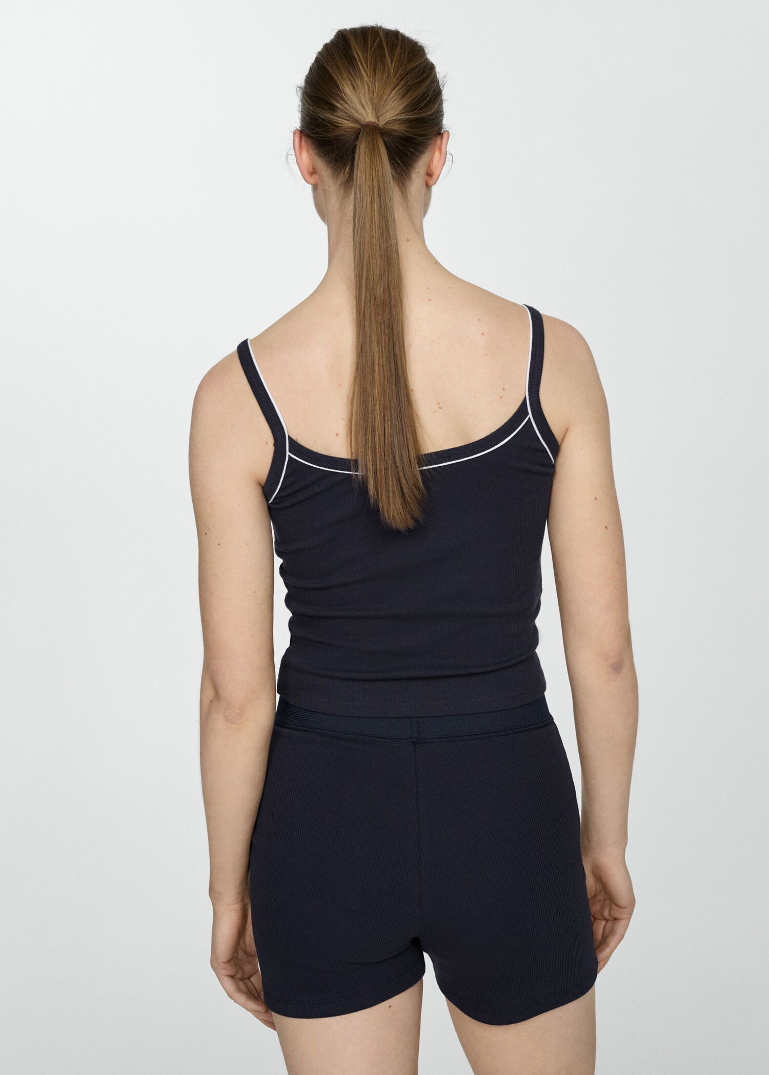 Ribbed strap top - Reverse of the article