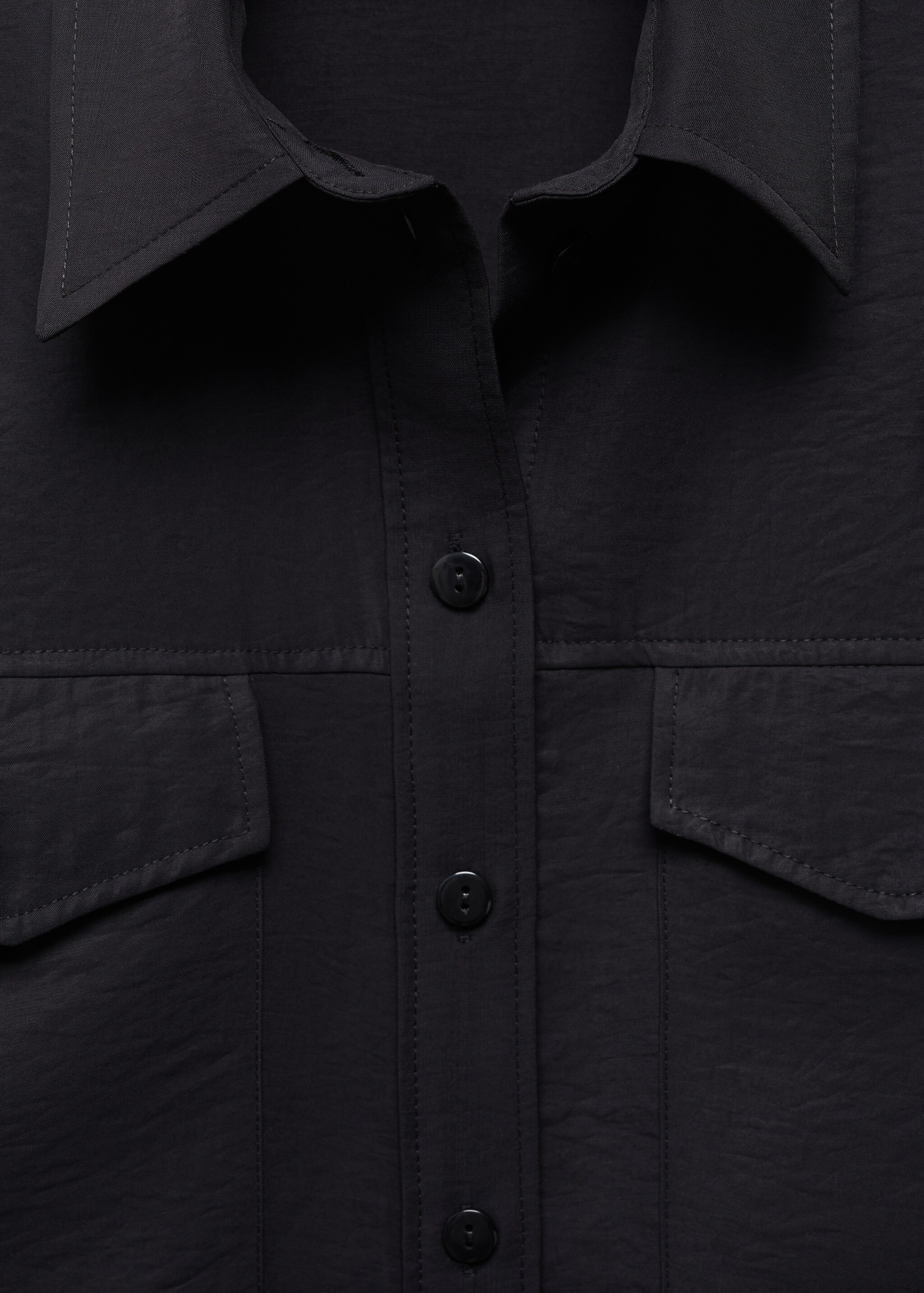Chest-pocket modal shirt - Details of the article 8