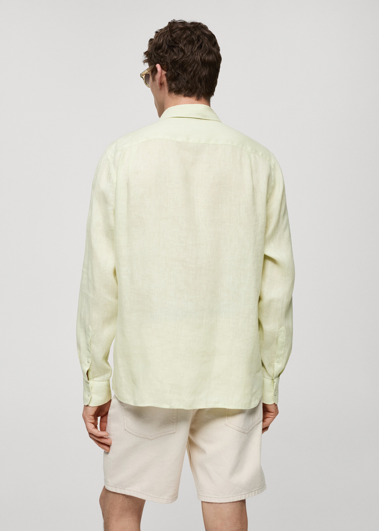 Chemise classic-fit 100 % lin - Verso de l’article