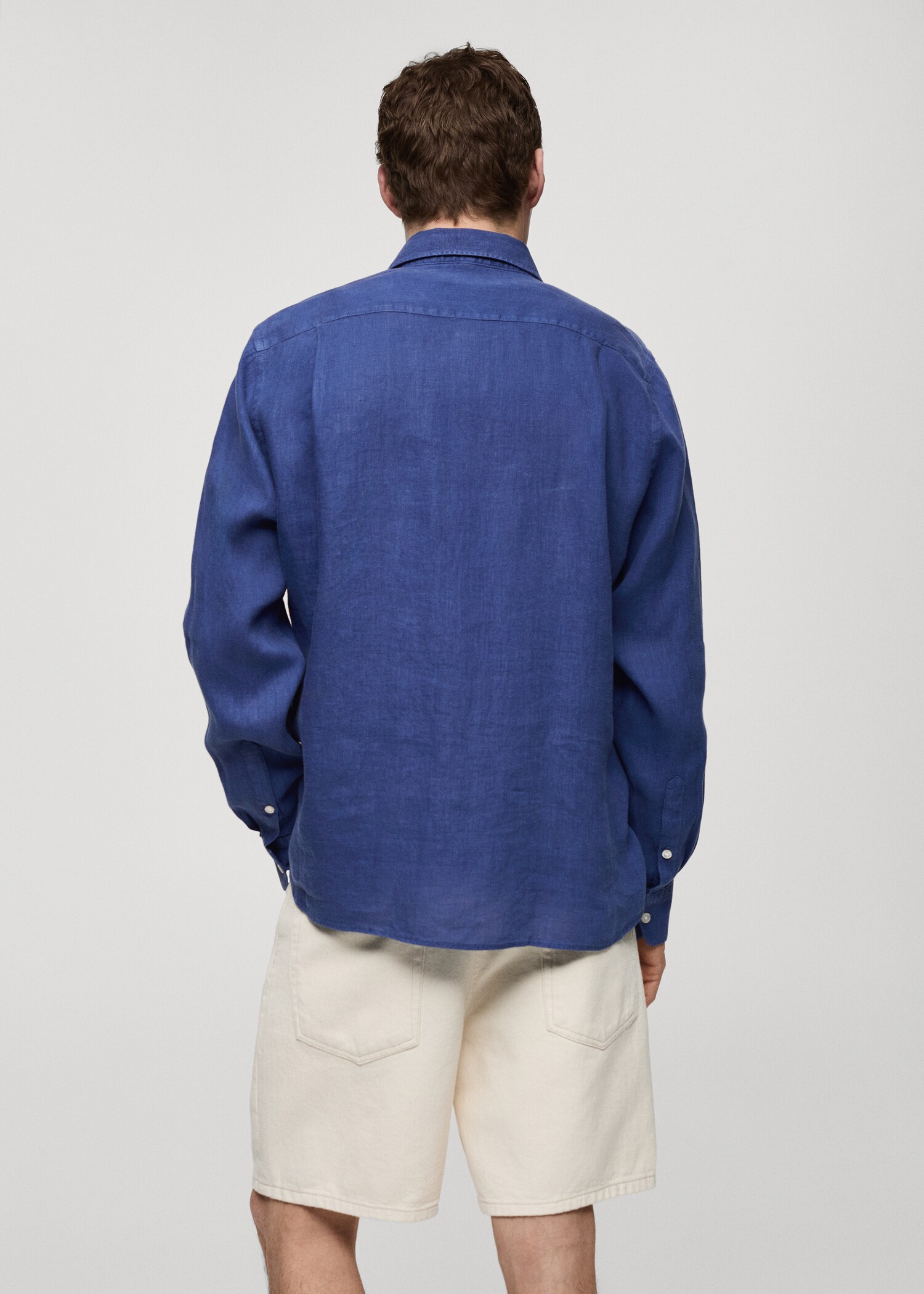 Camicia classic-fit 100% lino - Retro dell'articolo
