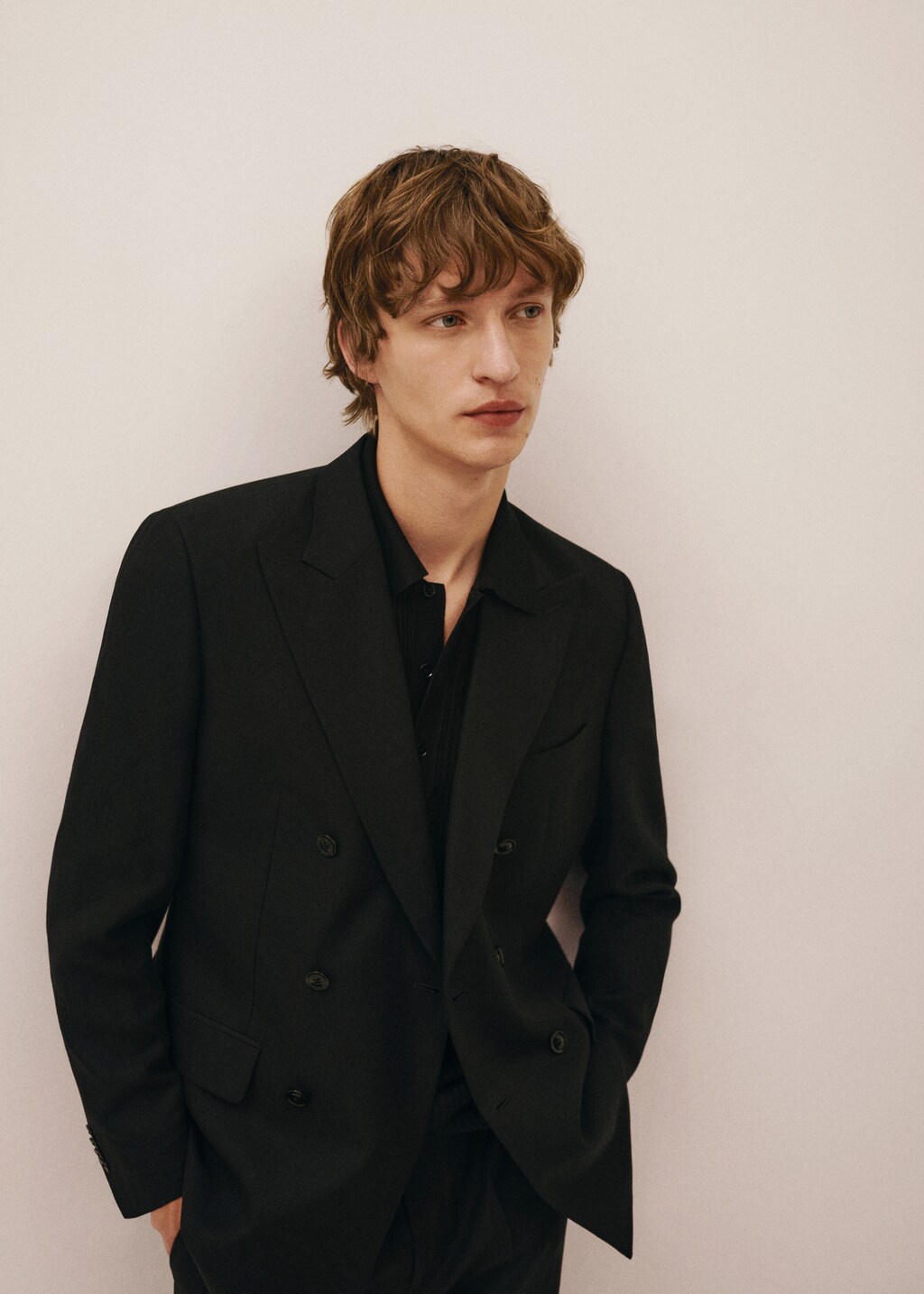 Linen lyocell double-breasted suit jacket - Men | MANGO China