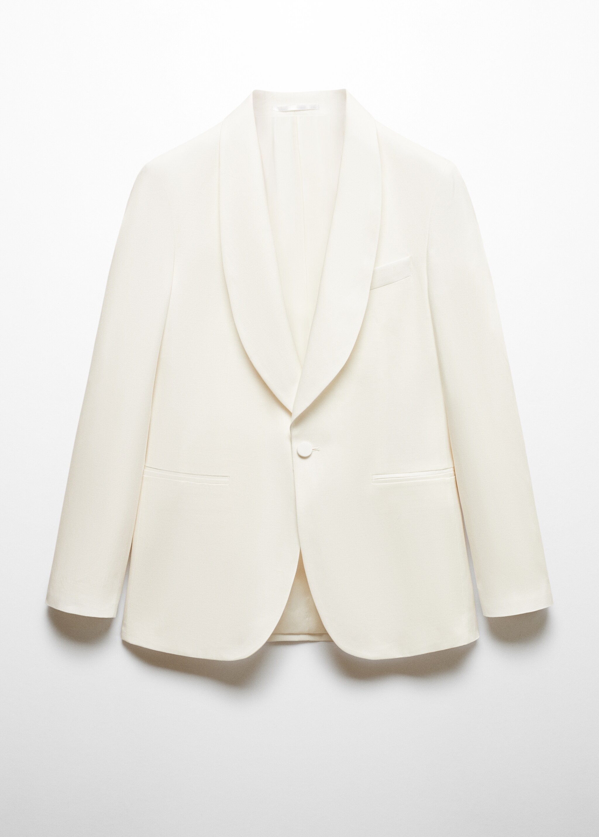 Slim-fit Tencel linen tuxedo jacket - Article without model