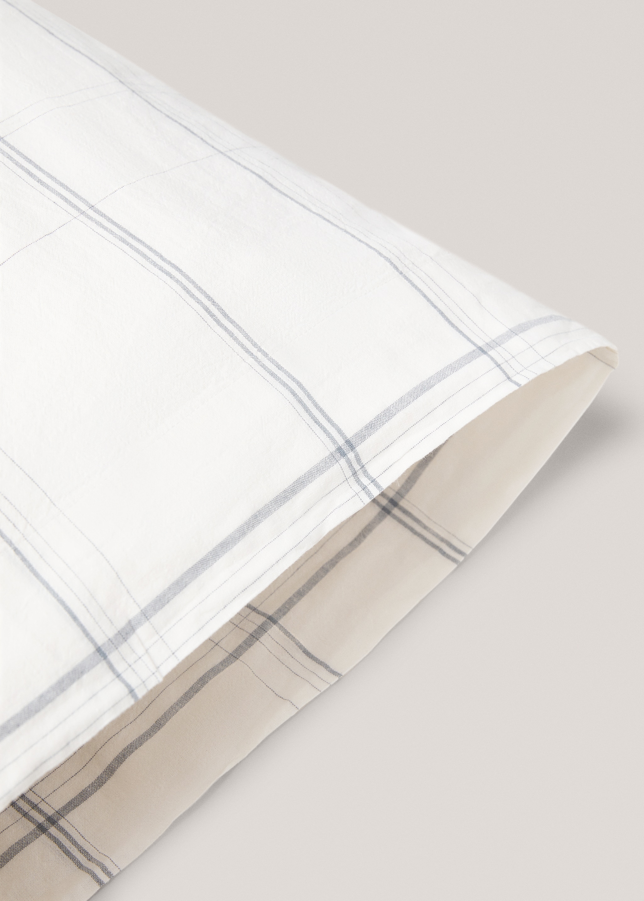 Poszewka na poduszkę z bawełny i lnu 45 x 110 cm - Szczegóły artykułu 1