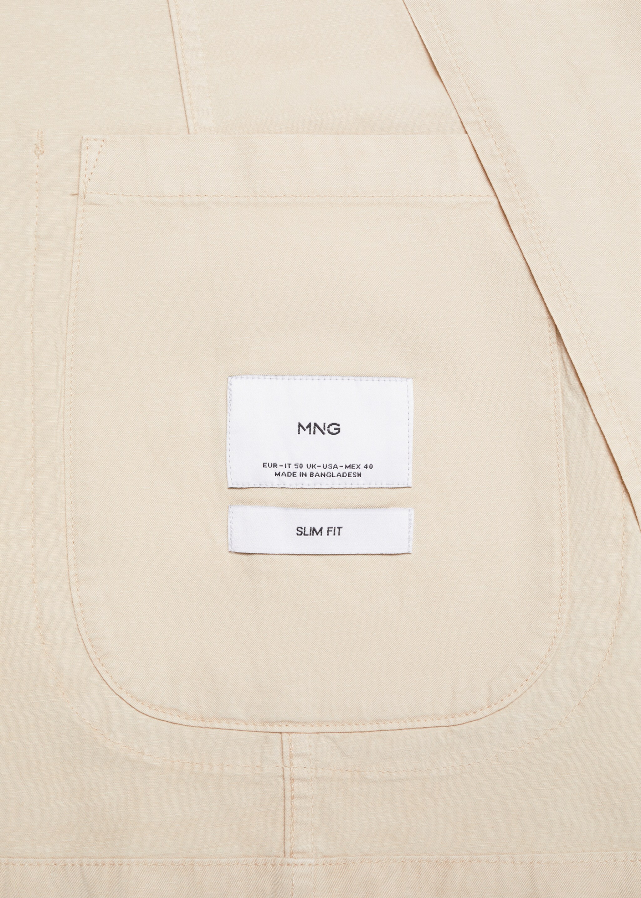 Americana slim fit lino algodón - Detalle del artículo 0