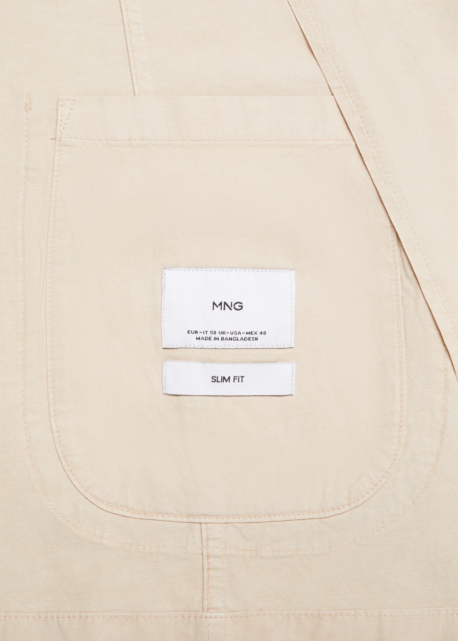 Americana slim fit lino algodón - Detalle del artículo 0