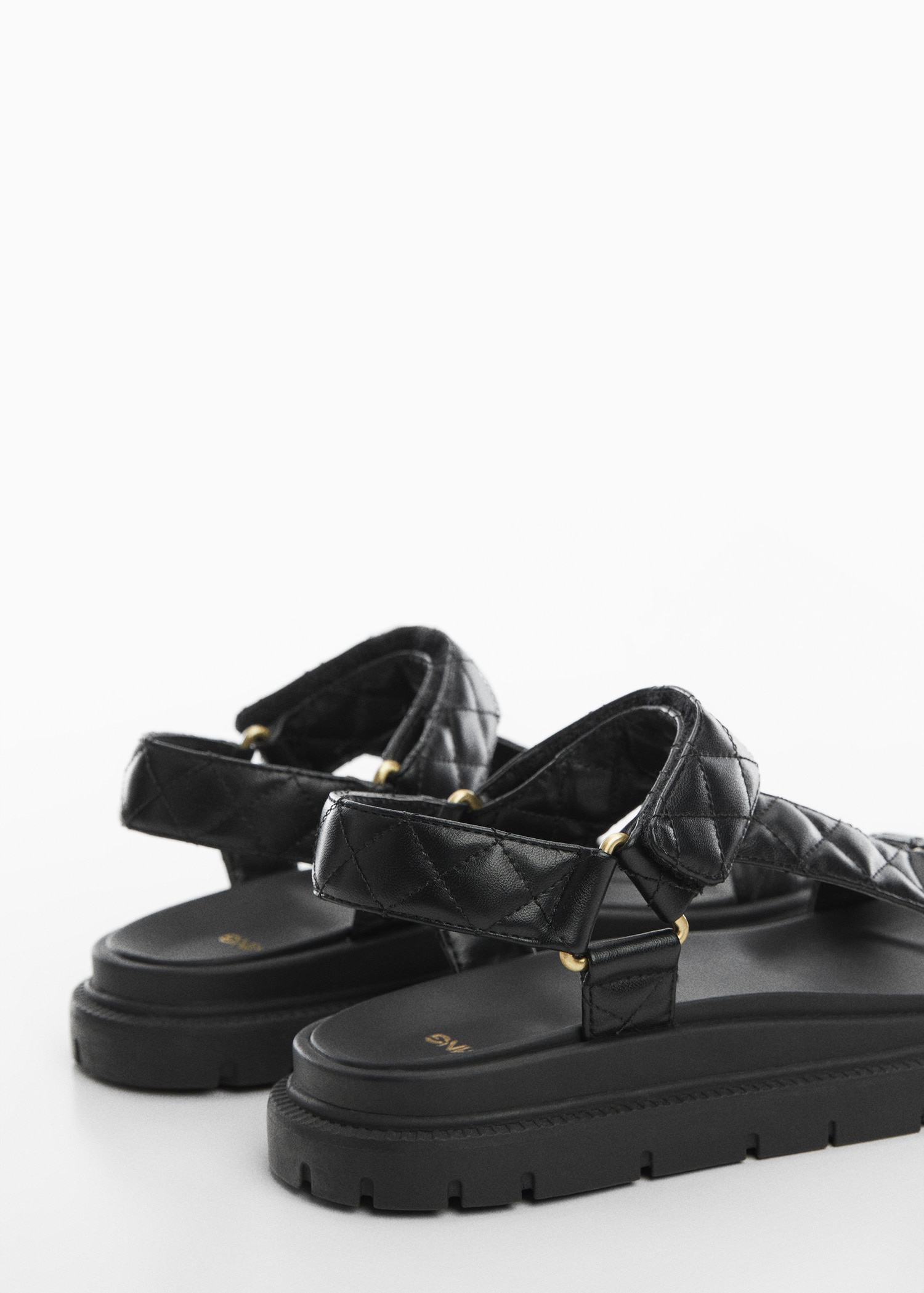 Gewatteerde sandalen met klittenband - Detail van het artikel 1