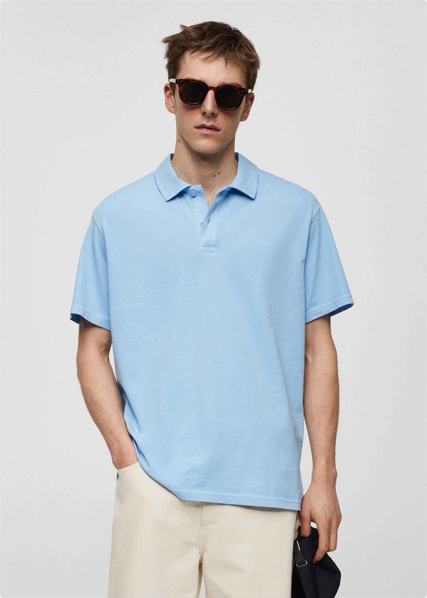 Polo 100 % coton relaxed-fit - Plan moyen