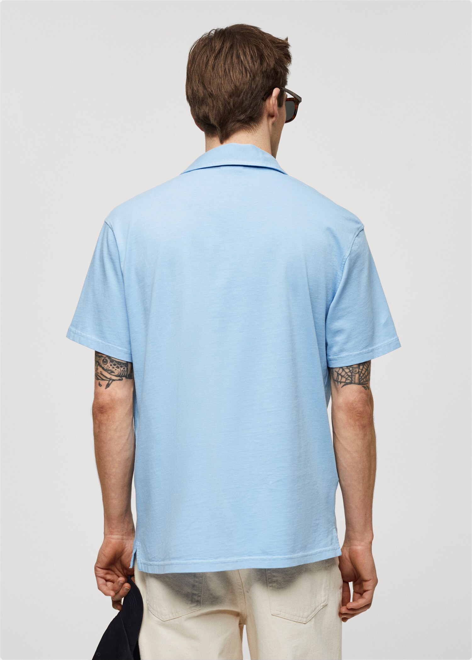 Polo 100 % coton relaxed-fit - Verso de l’article