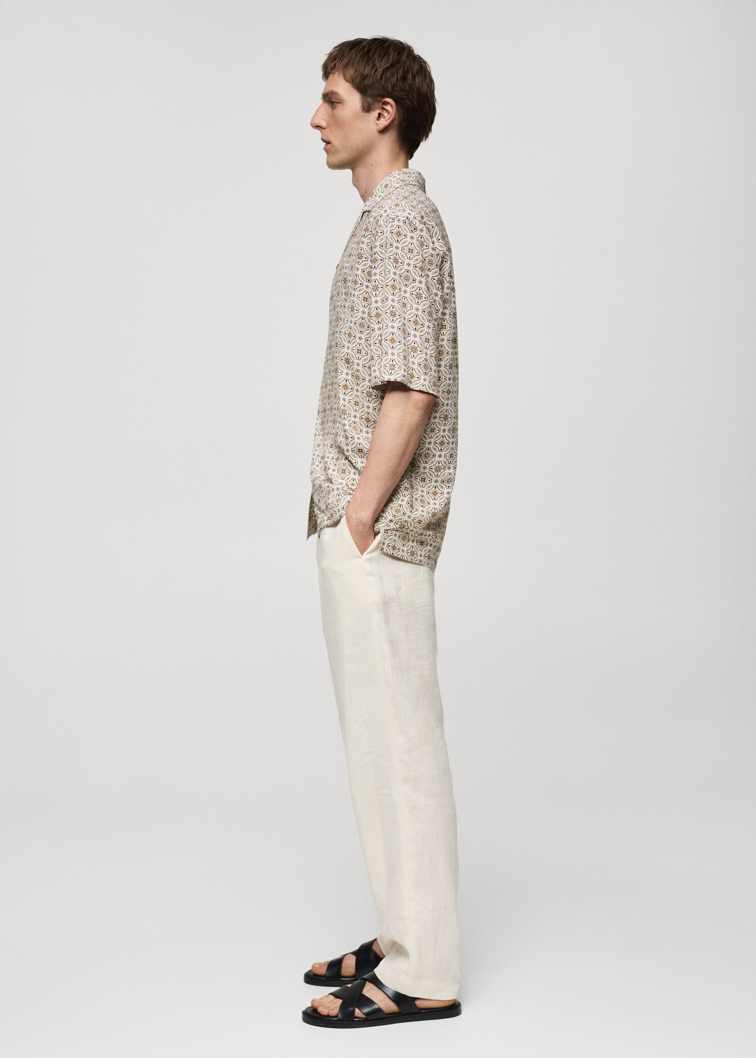 Regular-fit flowy printed shirt - Details of the article 6