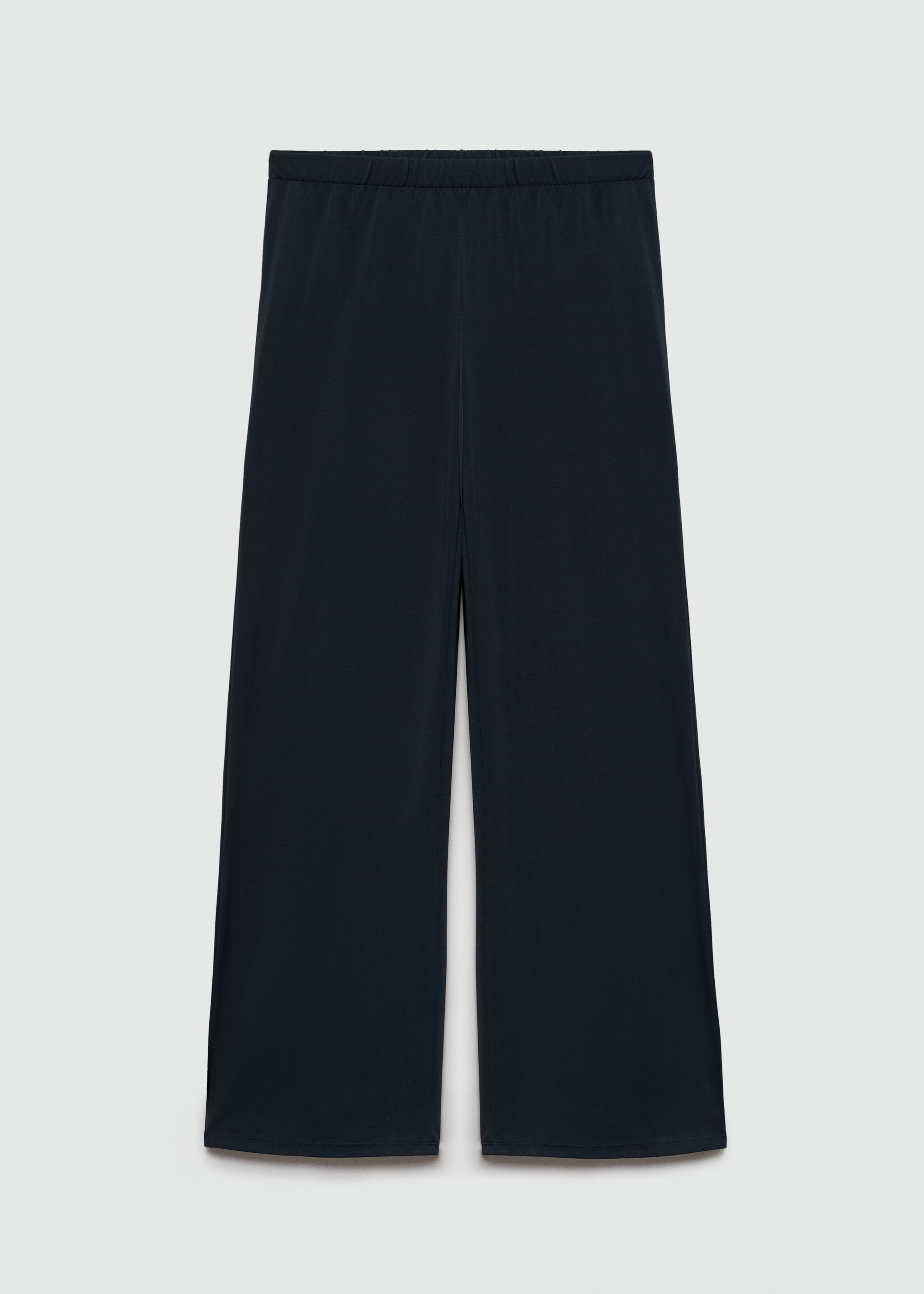 Elastic-waist straight trousers - Article without model