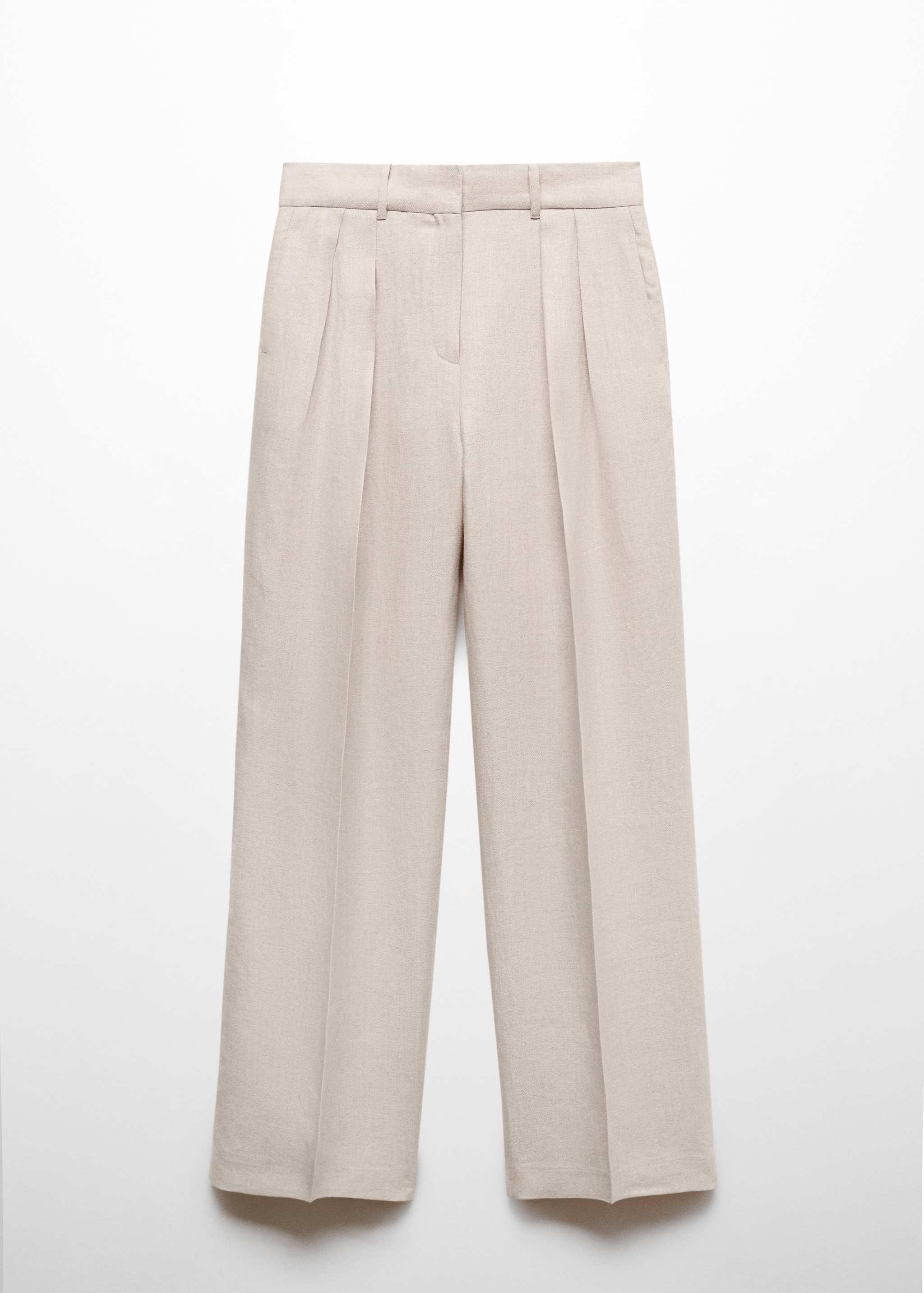 Spodnie z zaszewkami z 100% lnu - Artykuł bez modela/modelki