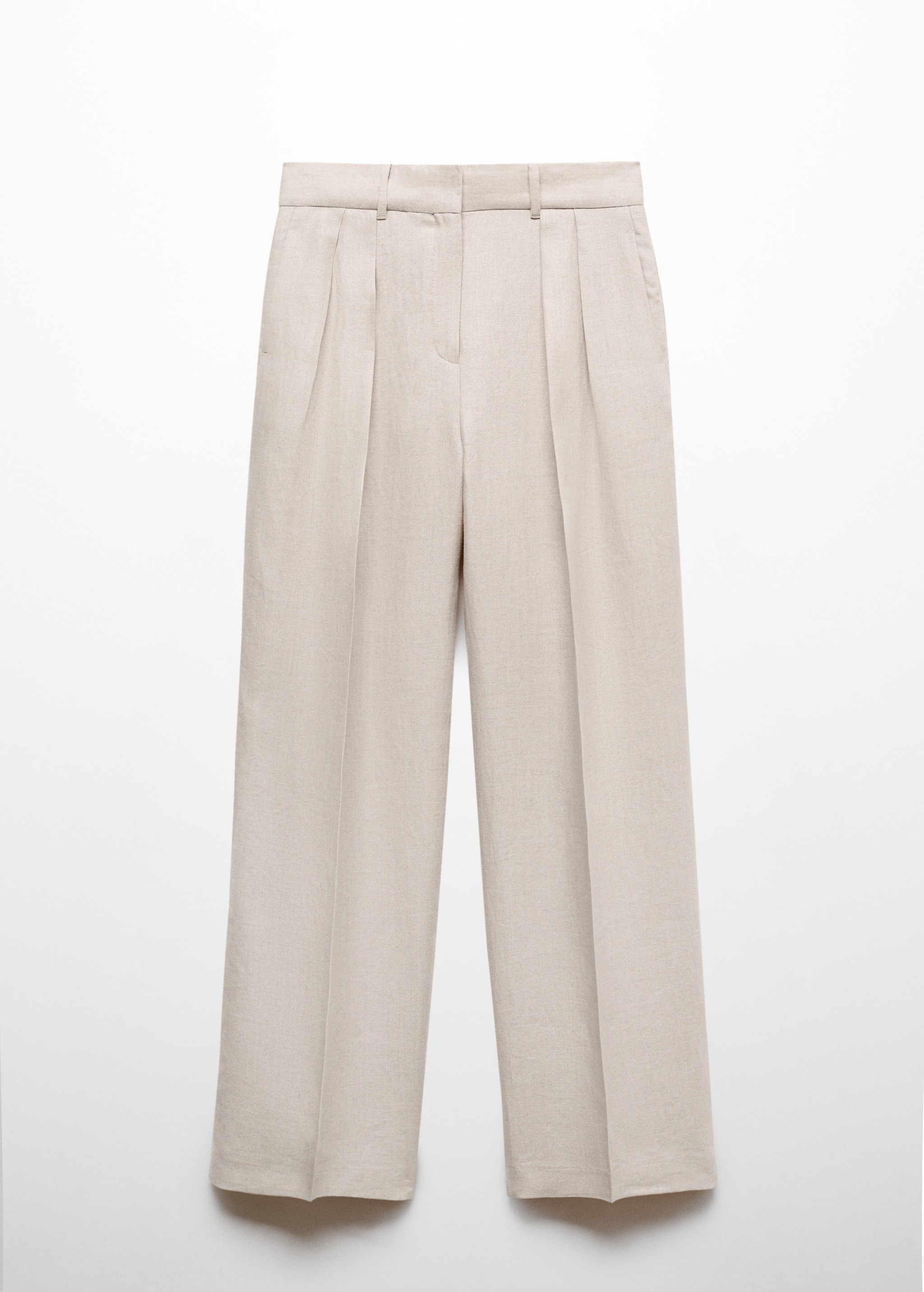 100% linen trousers with darts - Article without model
