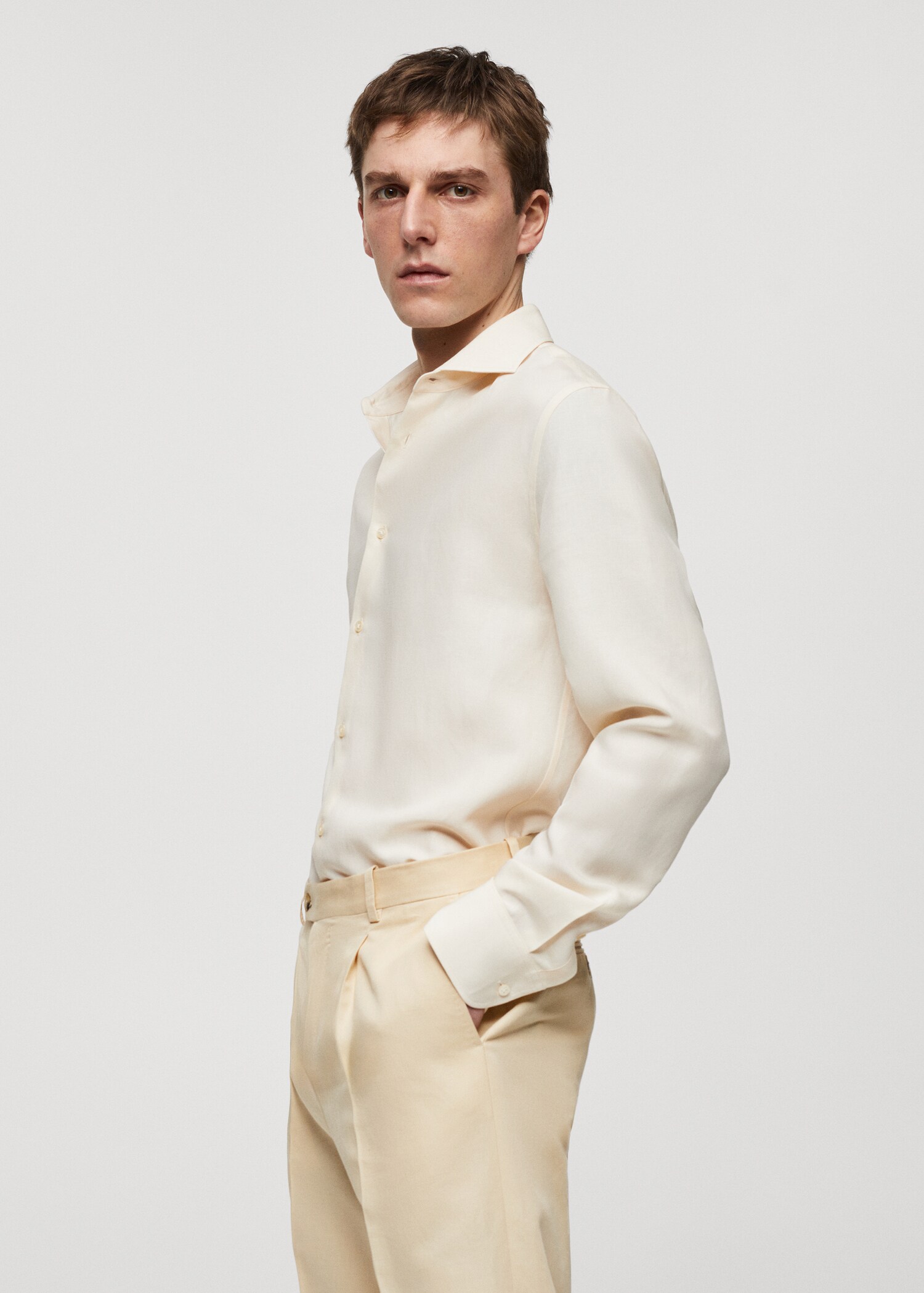 Chemise slim-fit Tencel lin - Détail de l'article 2
