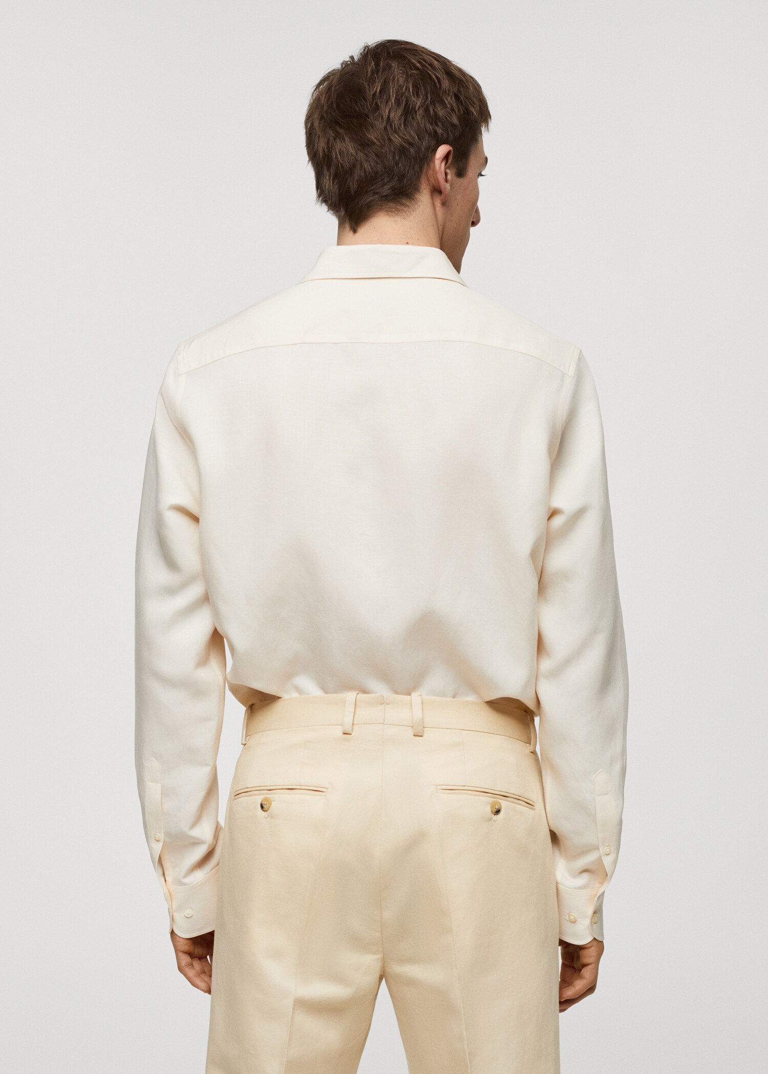 Chemise slim-fit Tencel lin - Verso de l’article