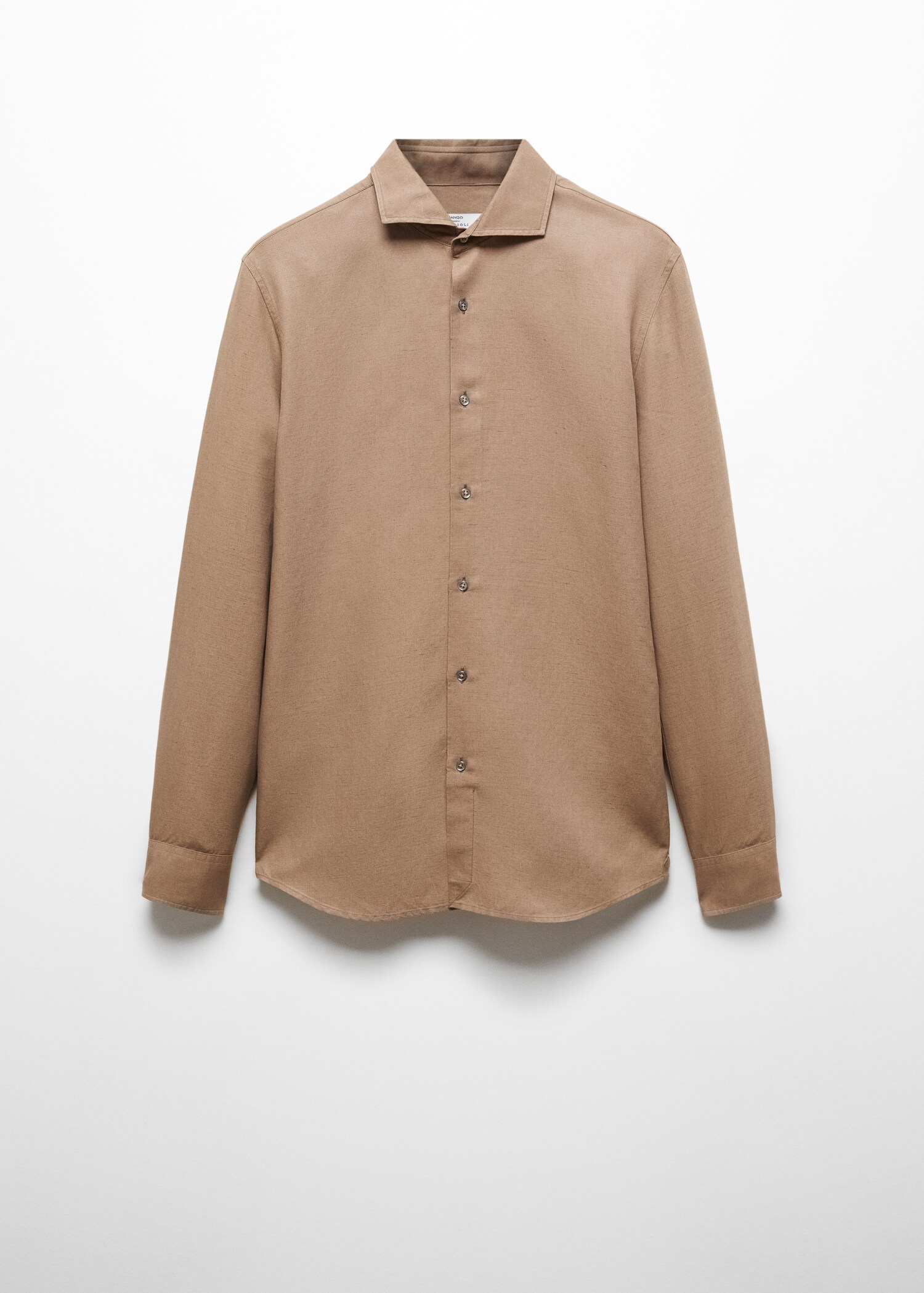 Slim-fit Tencel linen shirt - Article without model