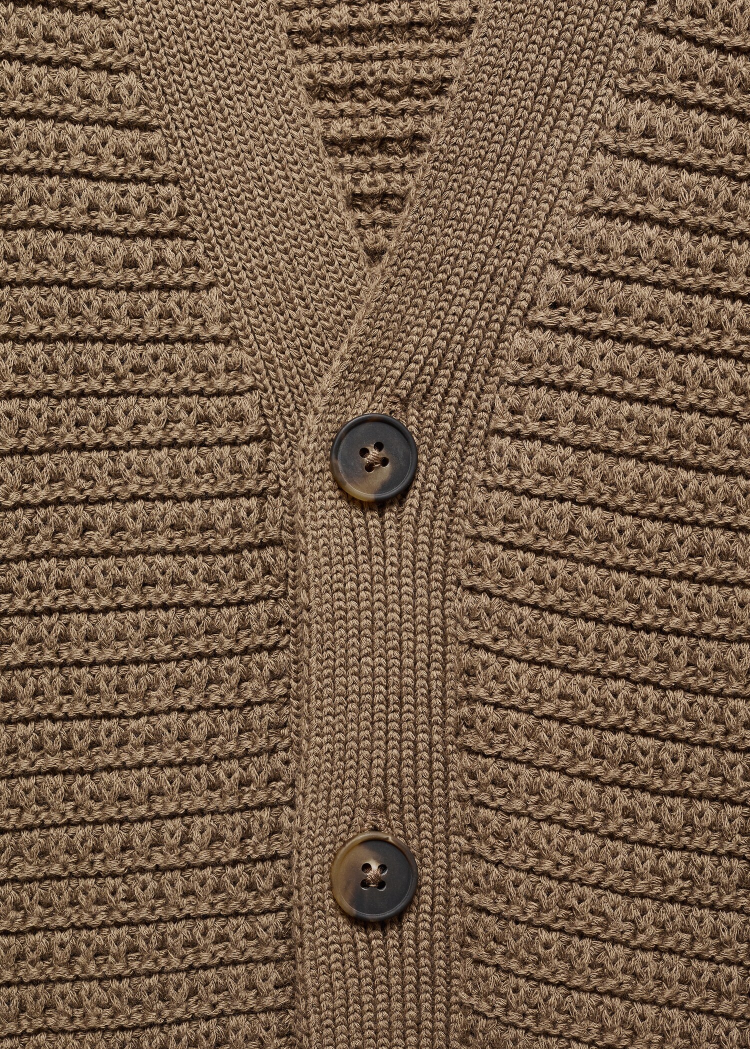 Buttoned knit braided cardigan - Details of the article 8
