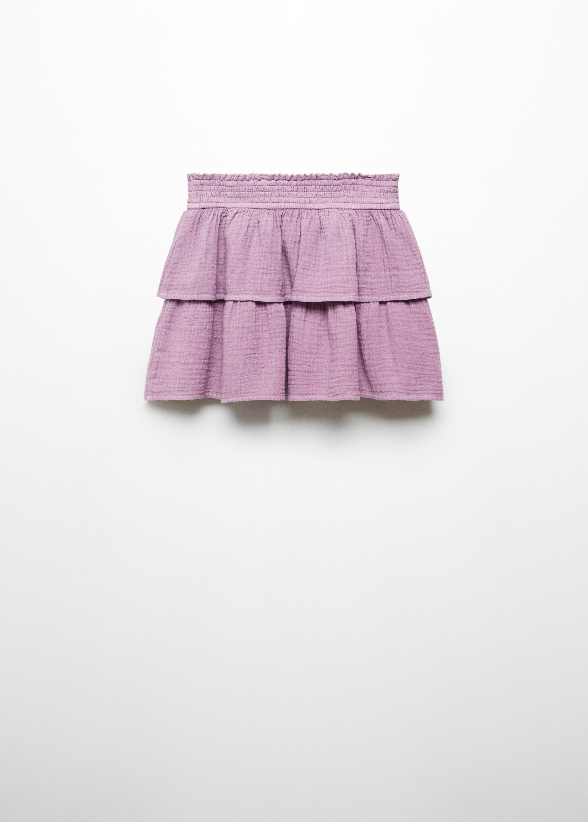 Хлопковая юбка с воланами - Обратная сторона изделия