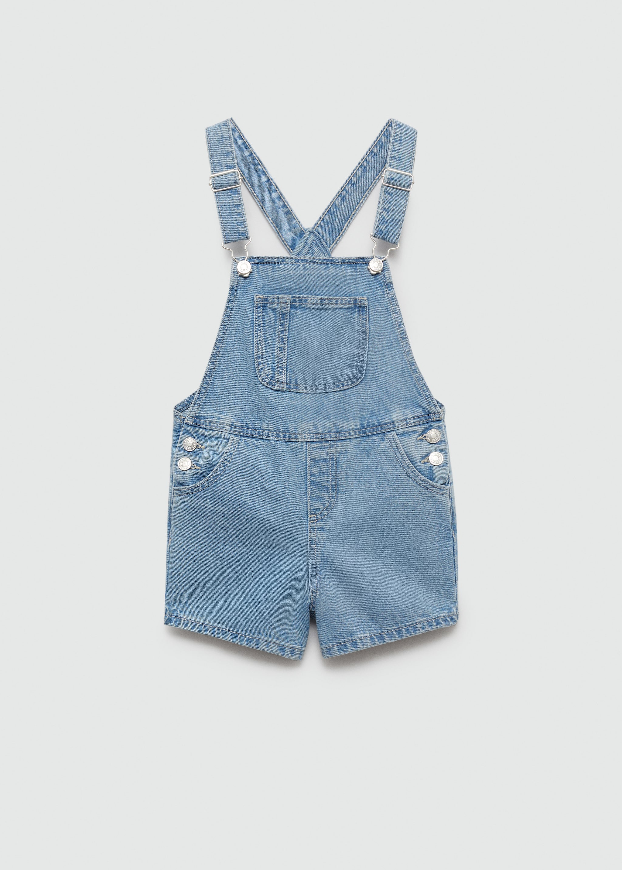 Short denim dungarees - Article without model
