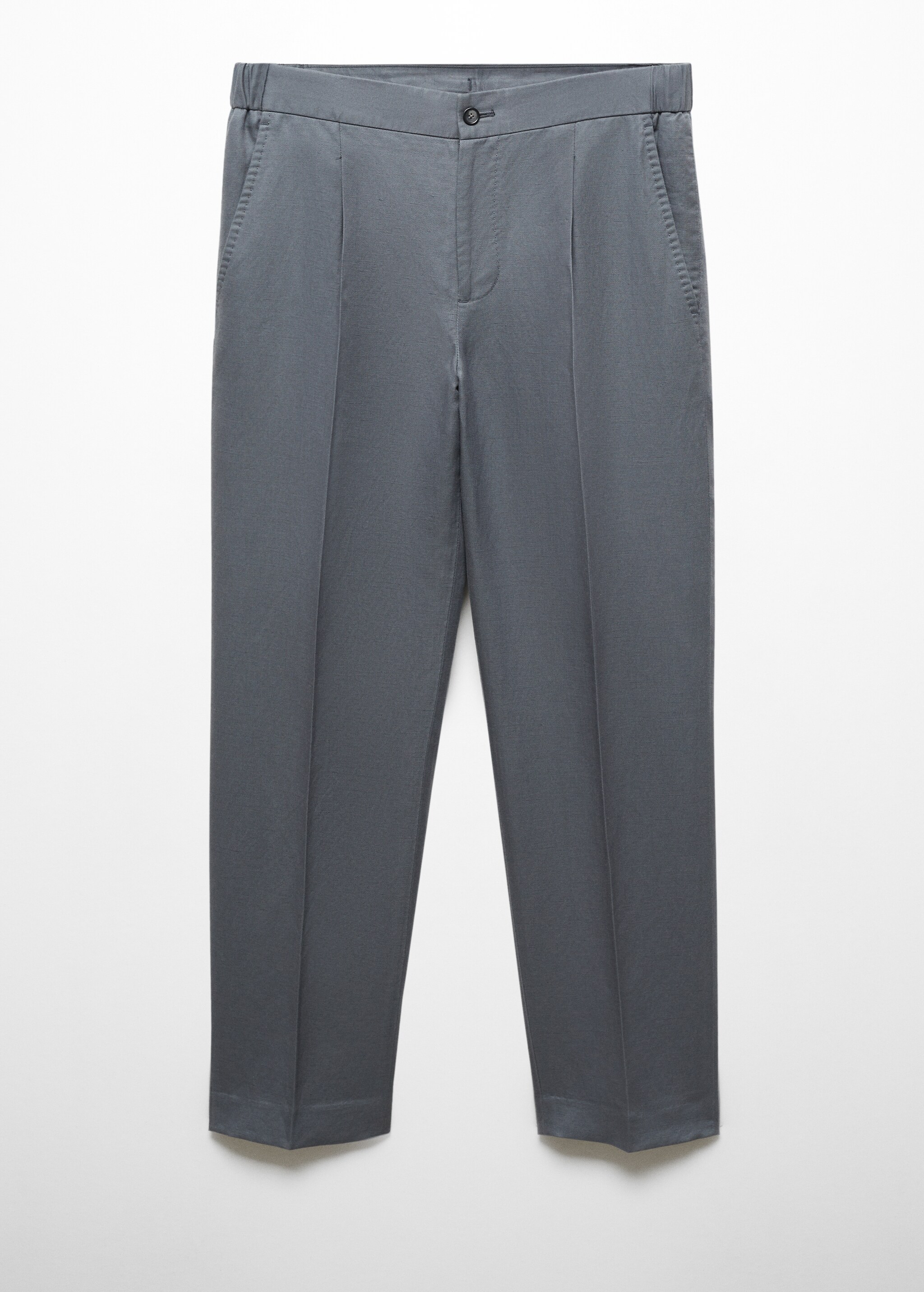 Tencel-linen pleated trousers - Article without model