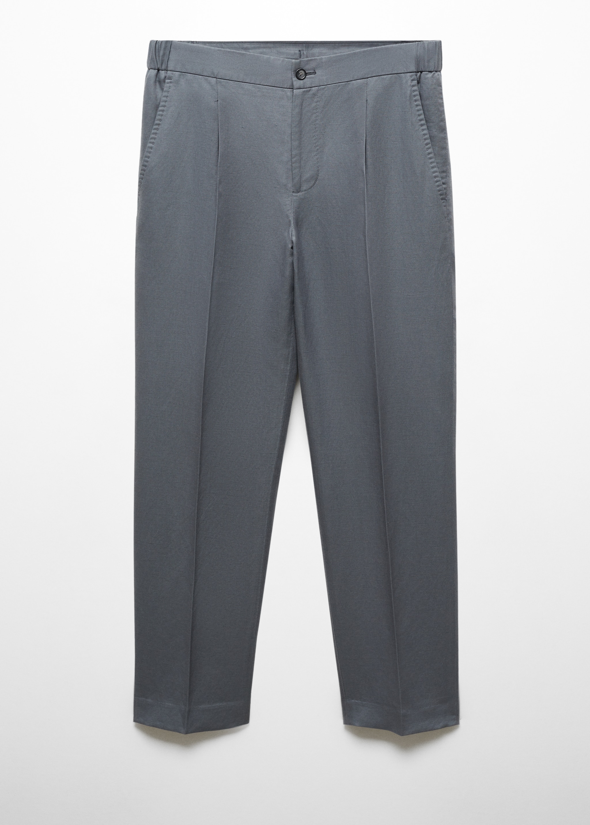 Tencel-linen pleated trousers - Изделие без модели