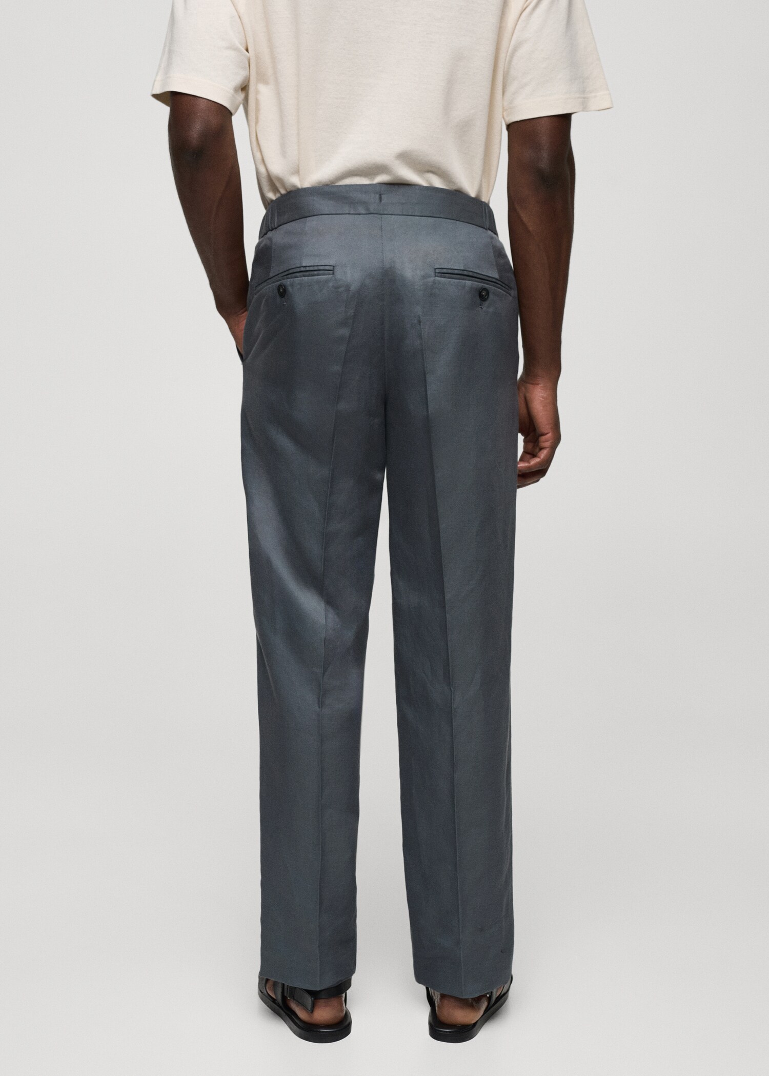 Pantalon Tencel lin pinces - Verso de l’article