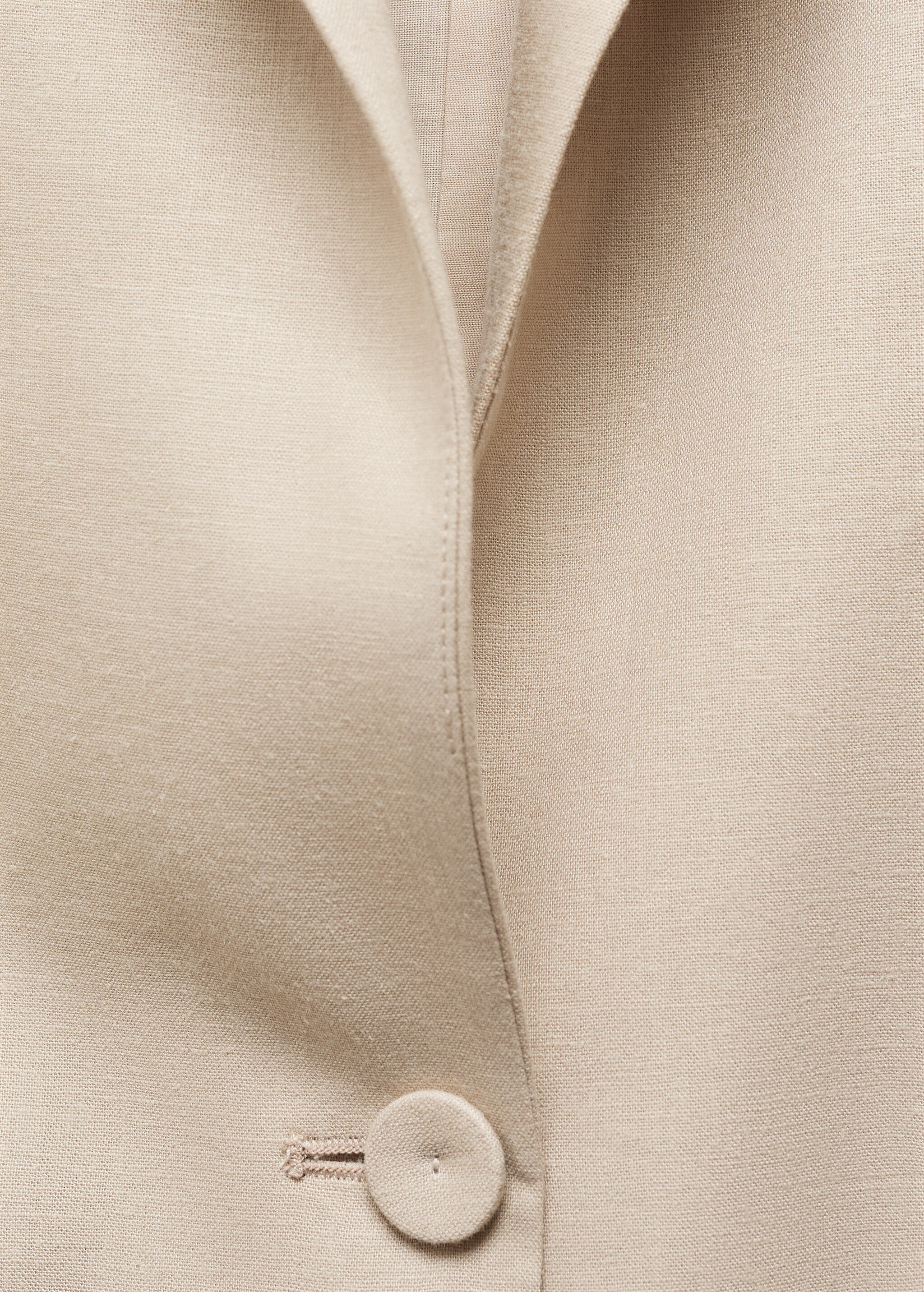 Linen jacket with buttoned cuffs - Details of the article 8