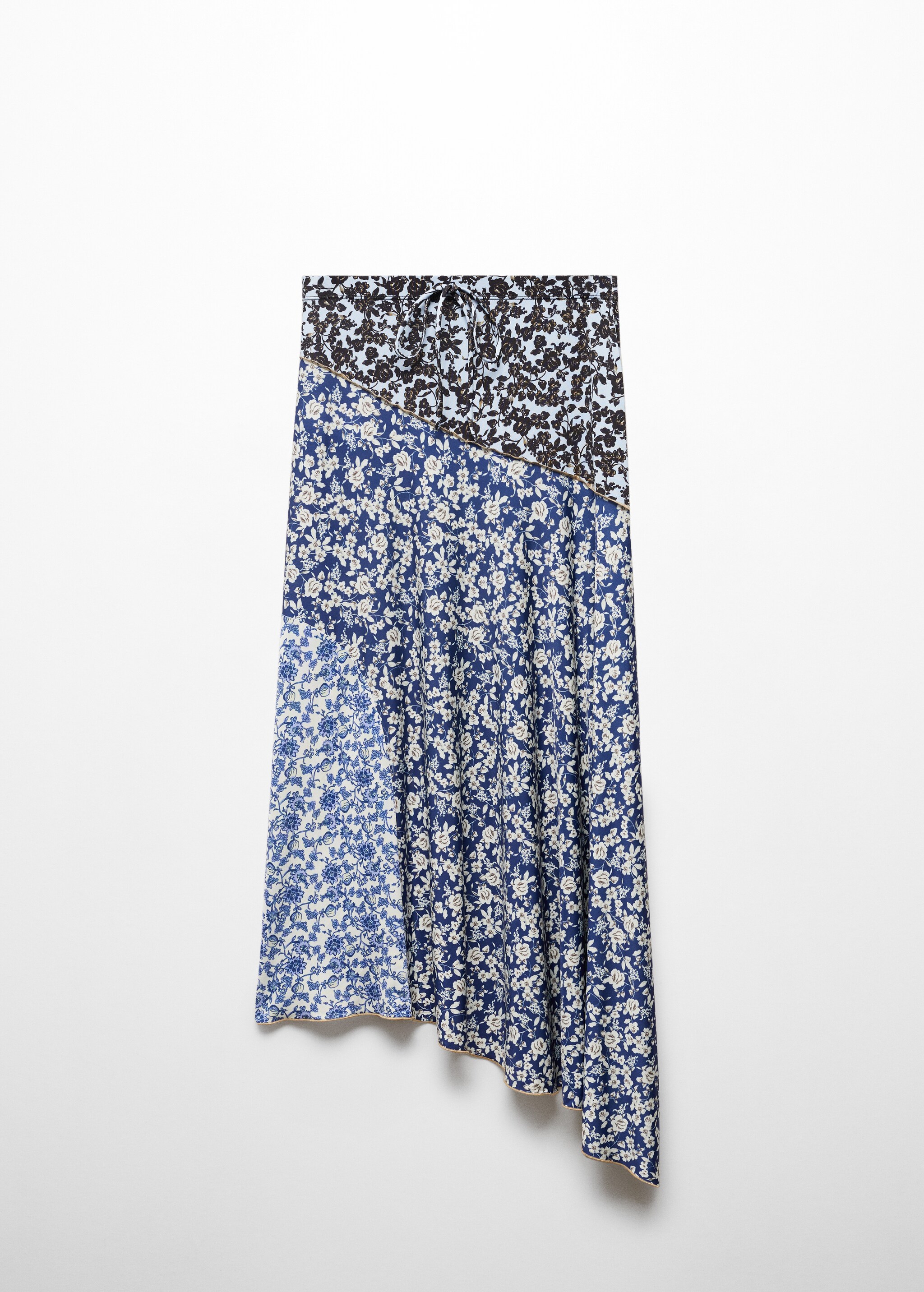 Printed skirt with contrast stitching - Article without model
