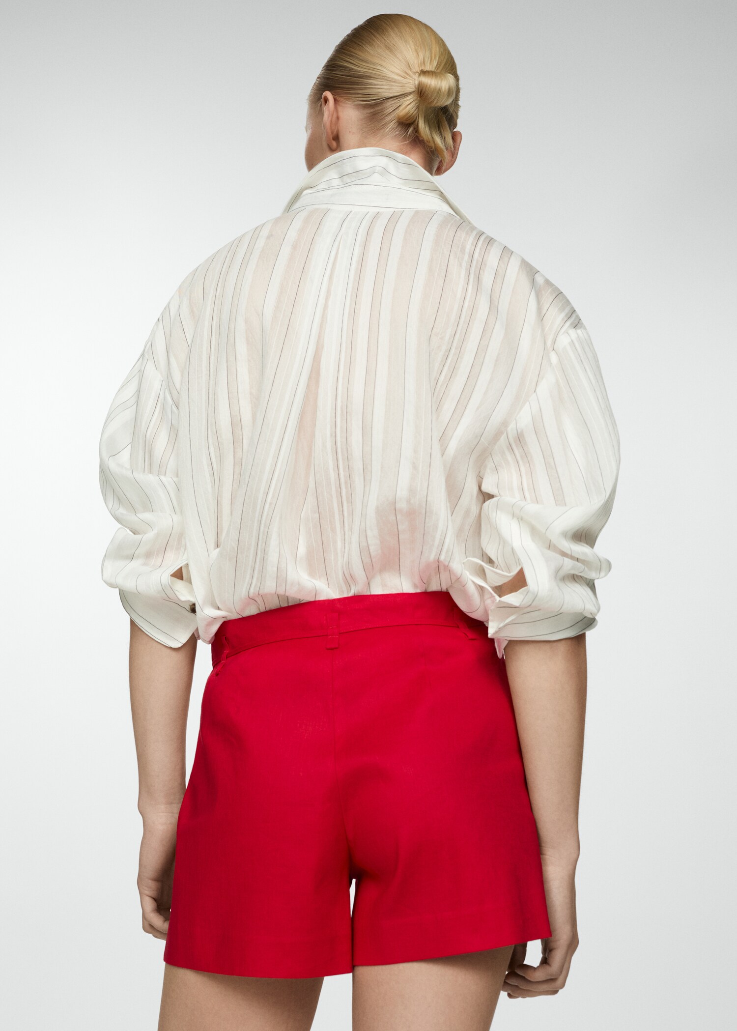 Shorts lino lazo - Reverso del artículo