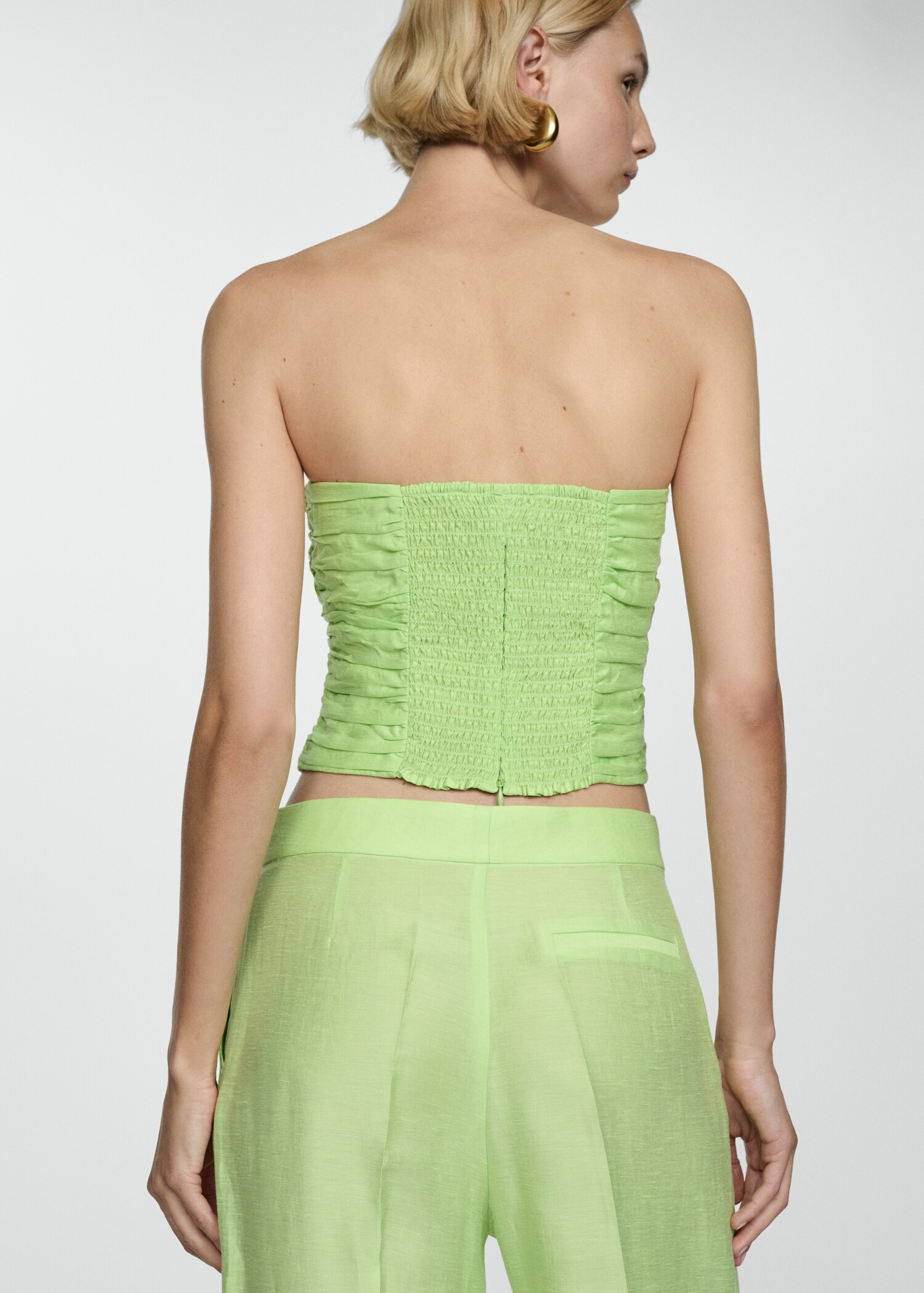 Draped crop top - Reverse of the article
