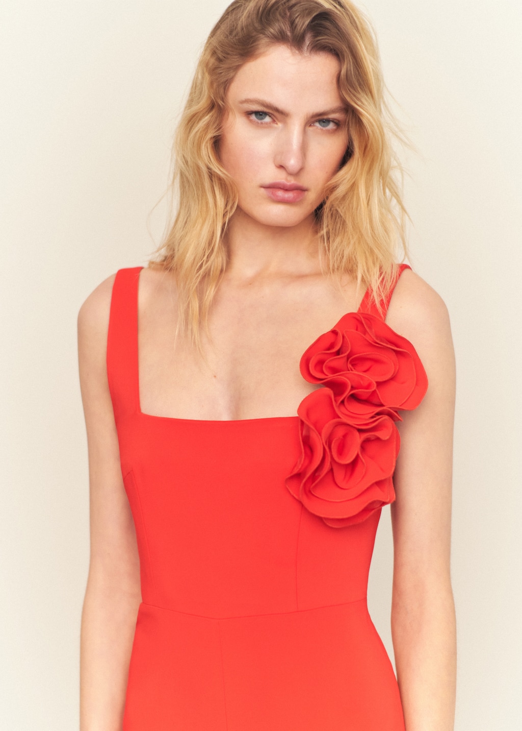 Mango Maxi-flower flared jumpsuit