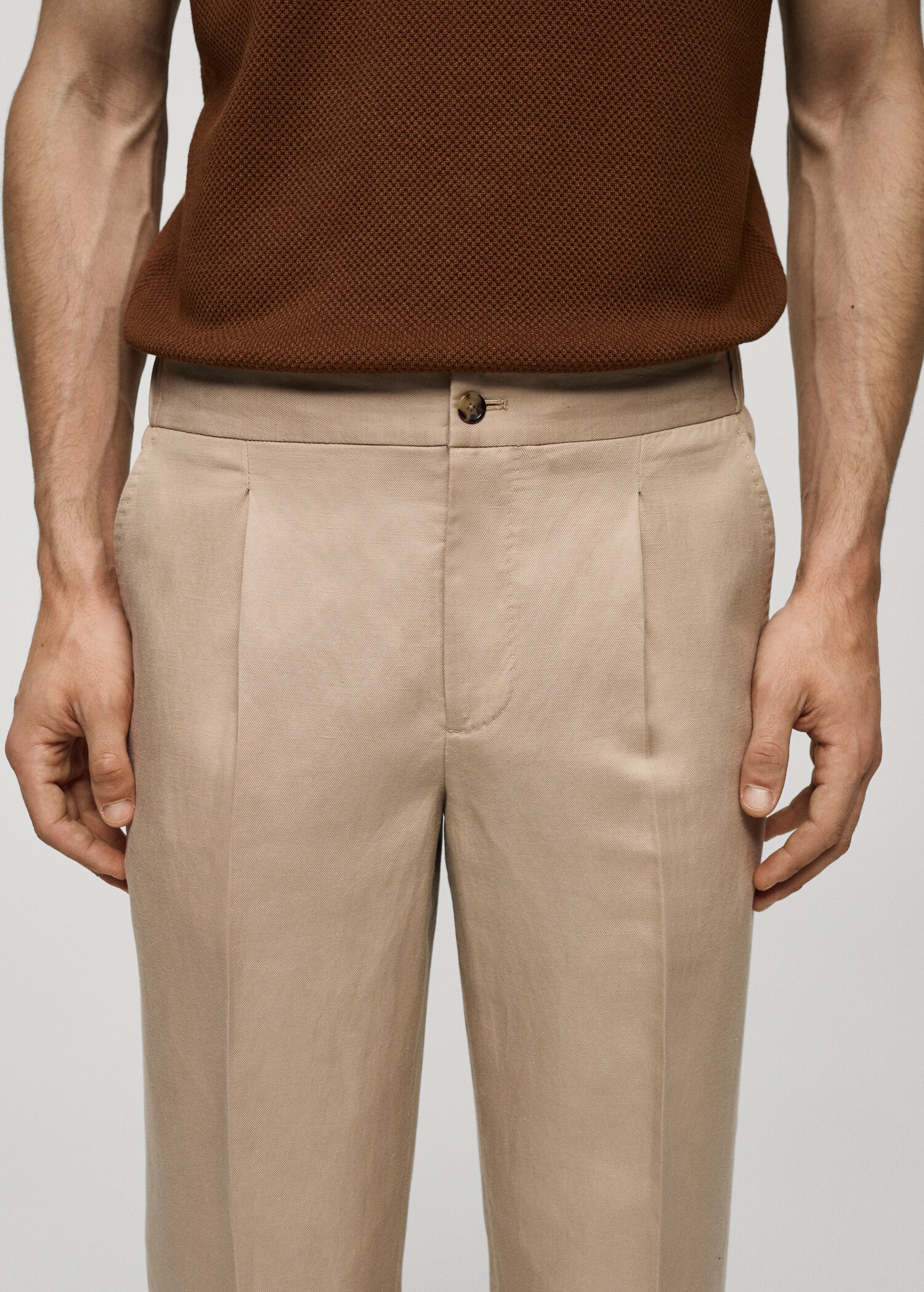 Pantalon Tencel lin pinces - Détail de l'article 1