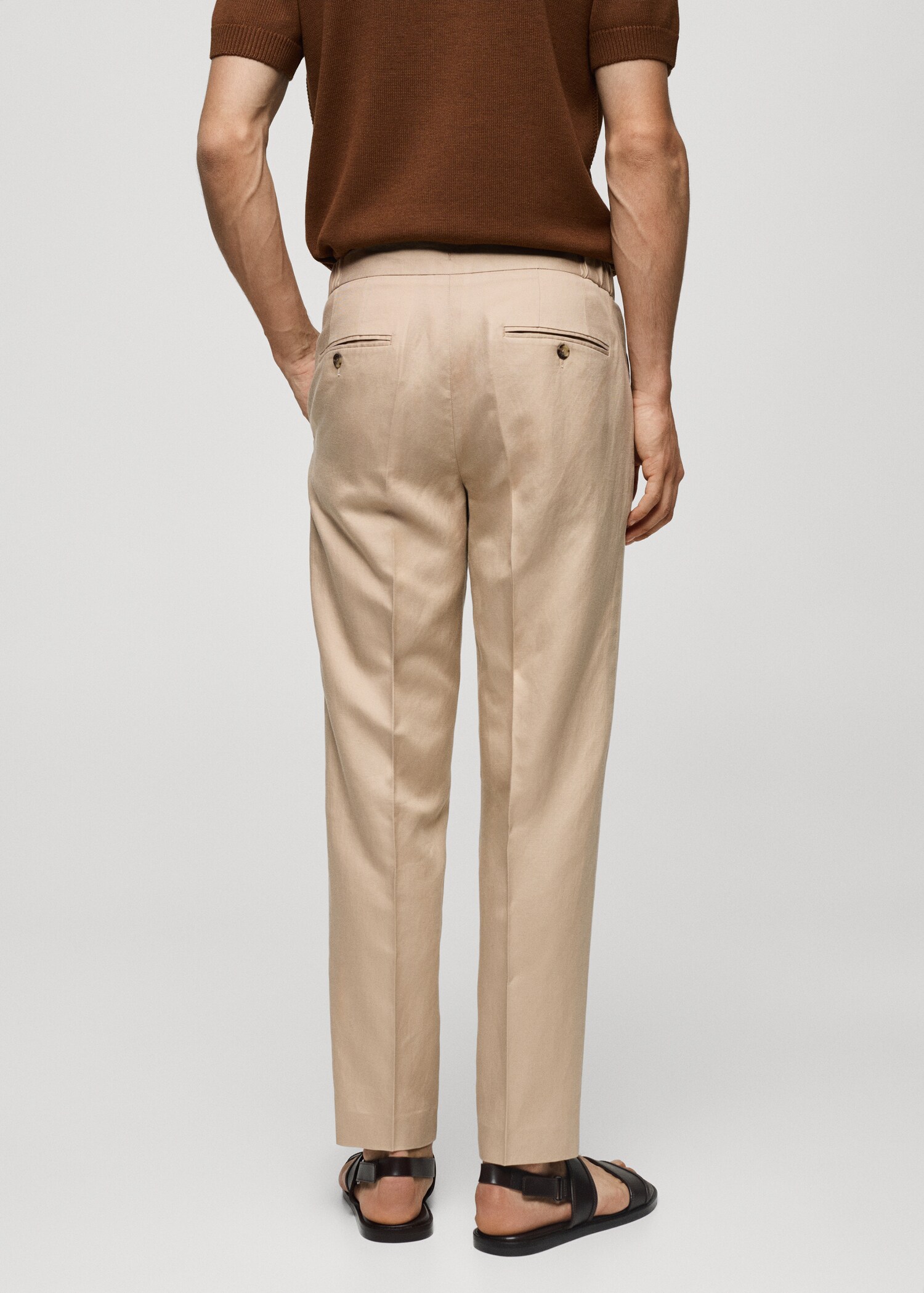 Pantalon Tencel lin pinces - Verso de l’article