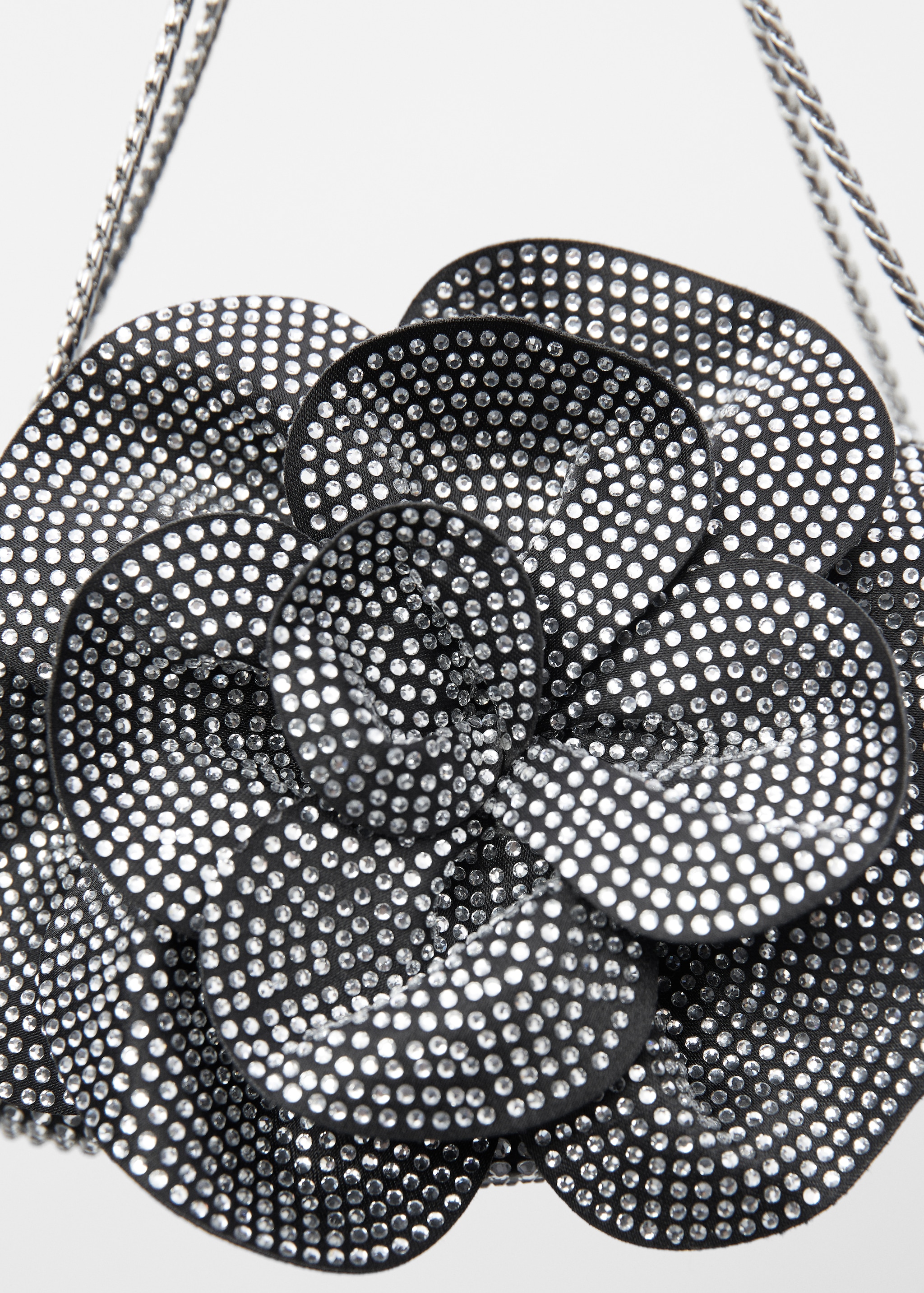 Rhinestone maxi-flower bag - Details of the article 1