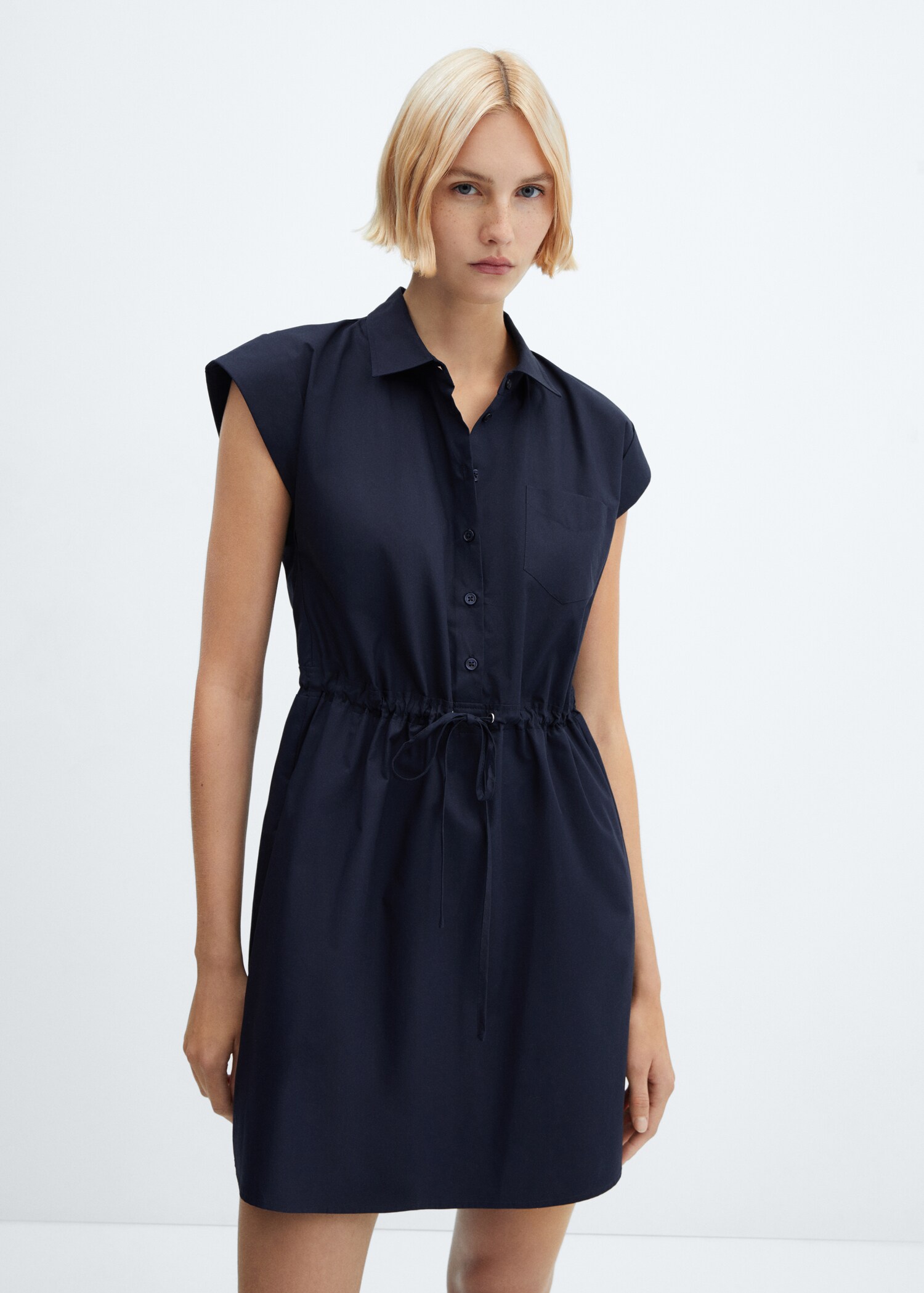 Bow shirt dress - Medium plane
