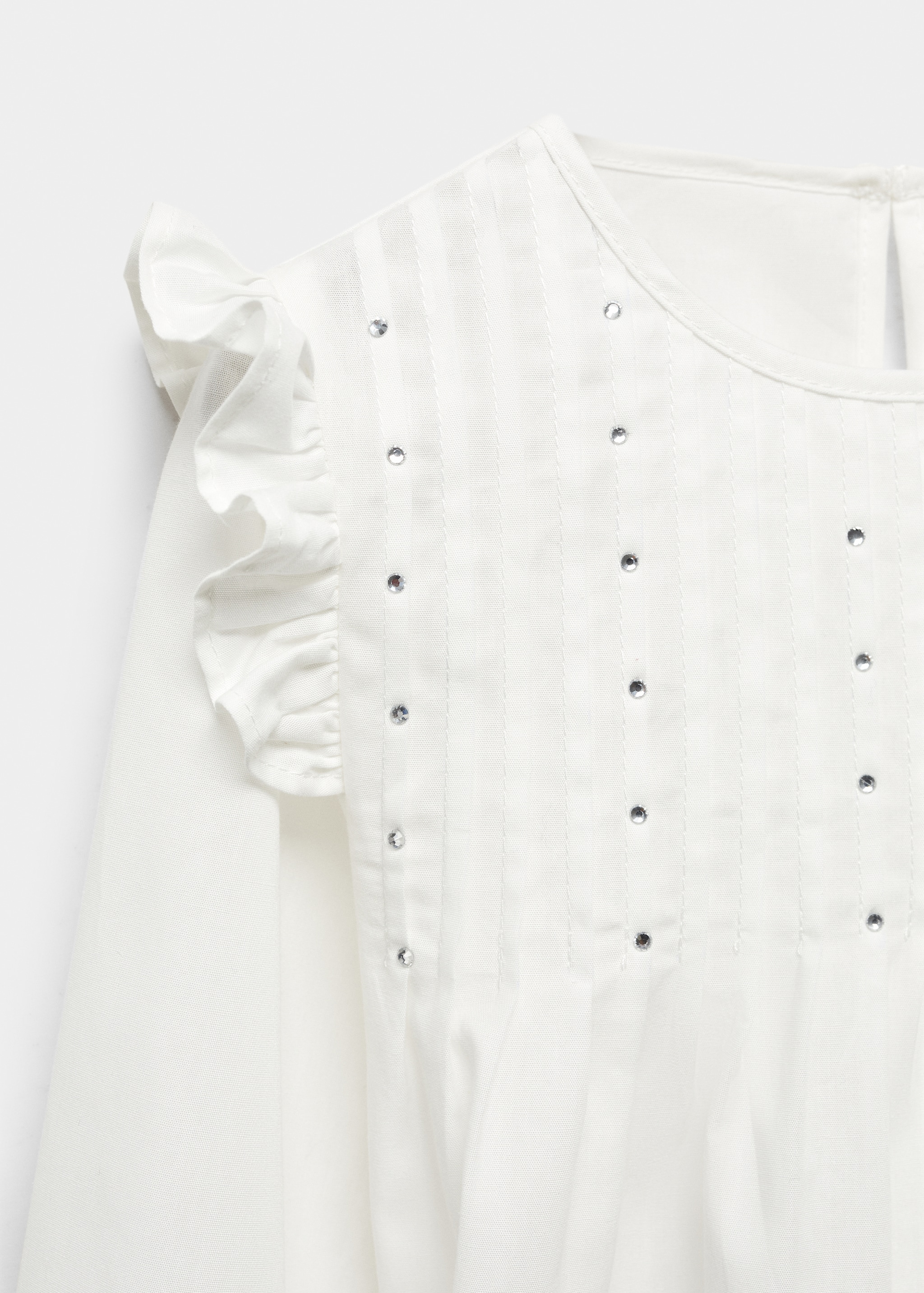 Ruffled cotton blouse - Details of the article 8