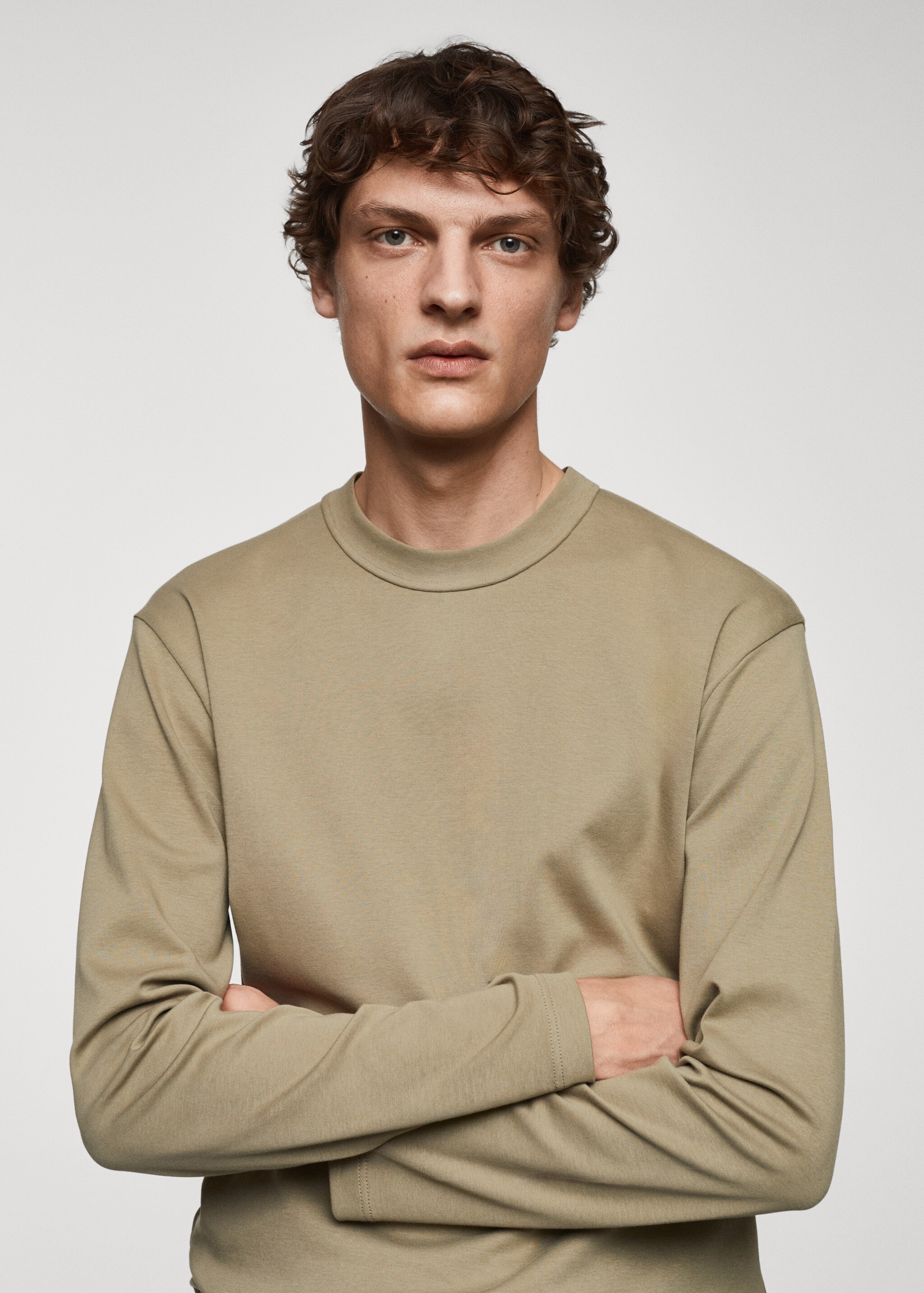 100% cotton long-sleeved t-shirt - Details of the article 1