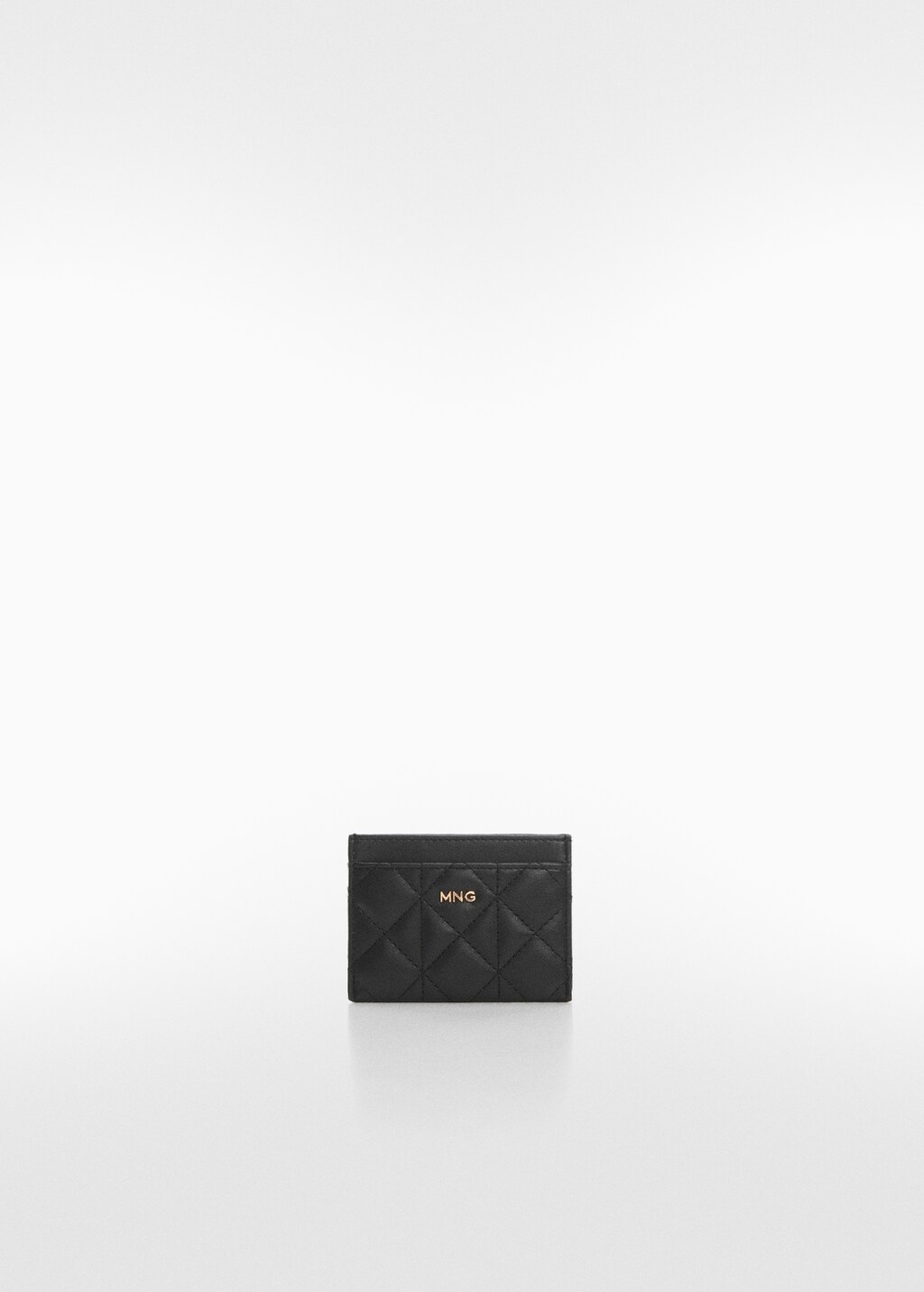 Quilted cardholder with logo - Woman | MANGO Montenegro