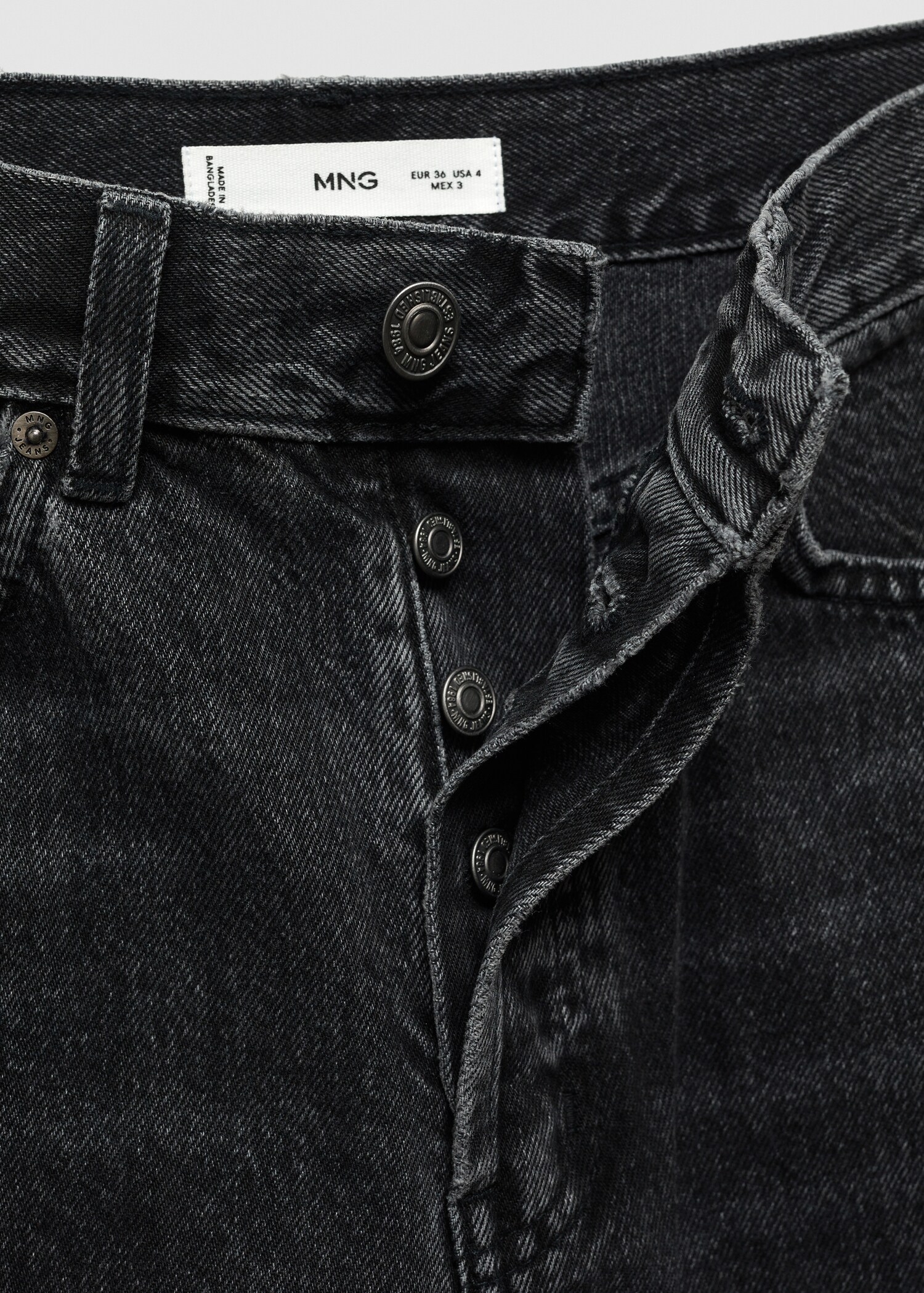 Straight jeans with forward seams - Details of the article 8