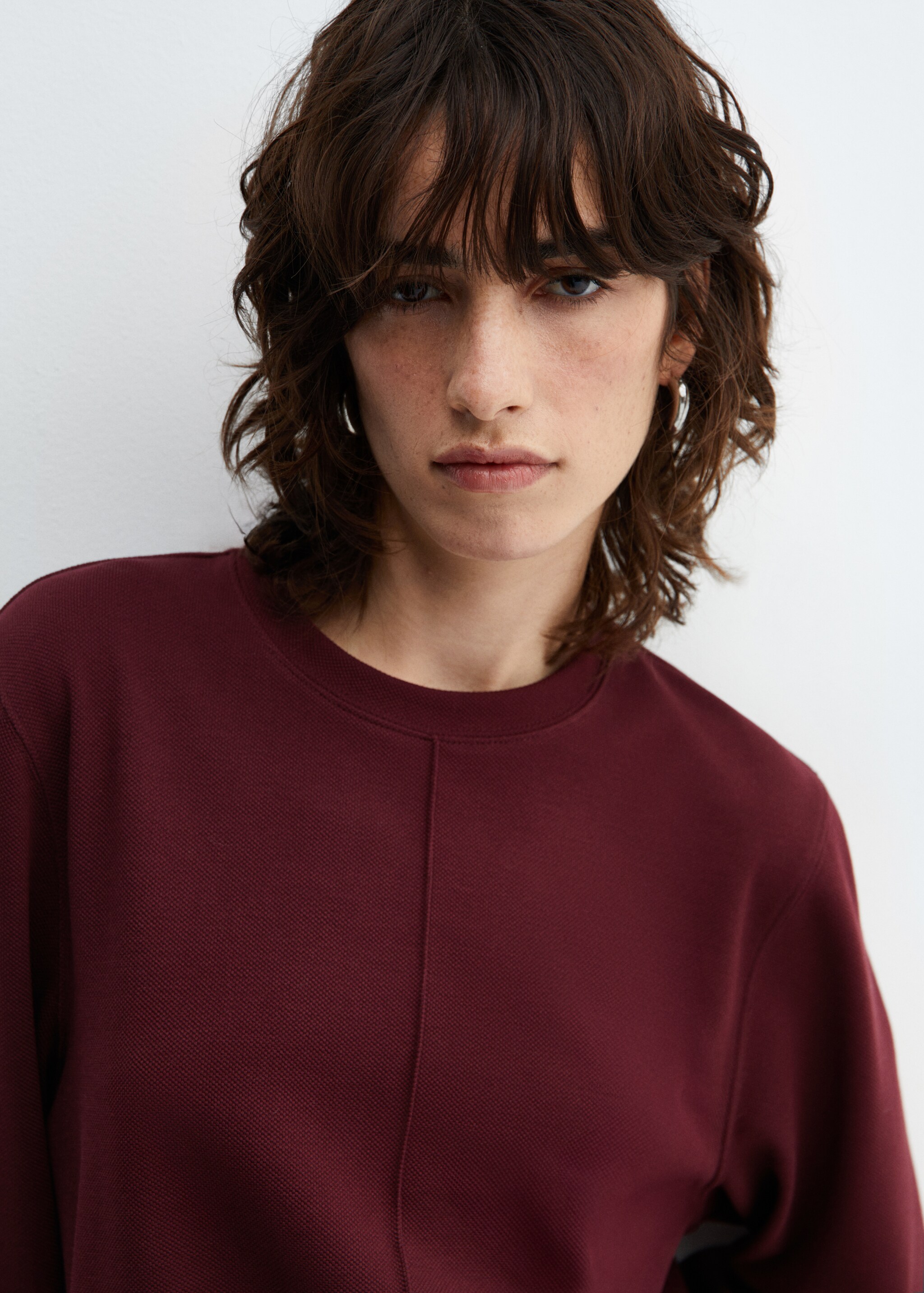 Decorative stitching sweatshirt - Details of the article 6